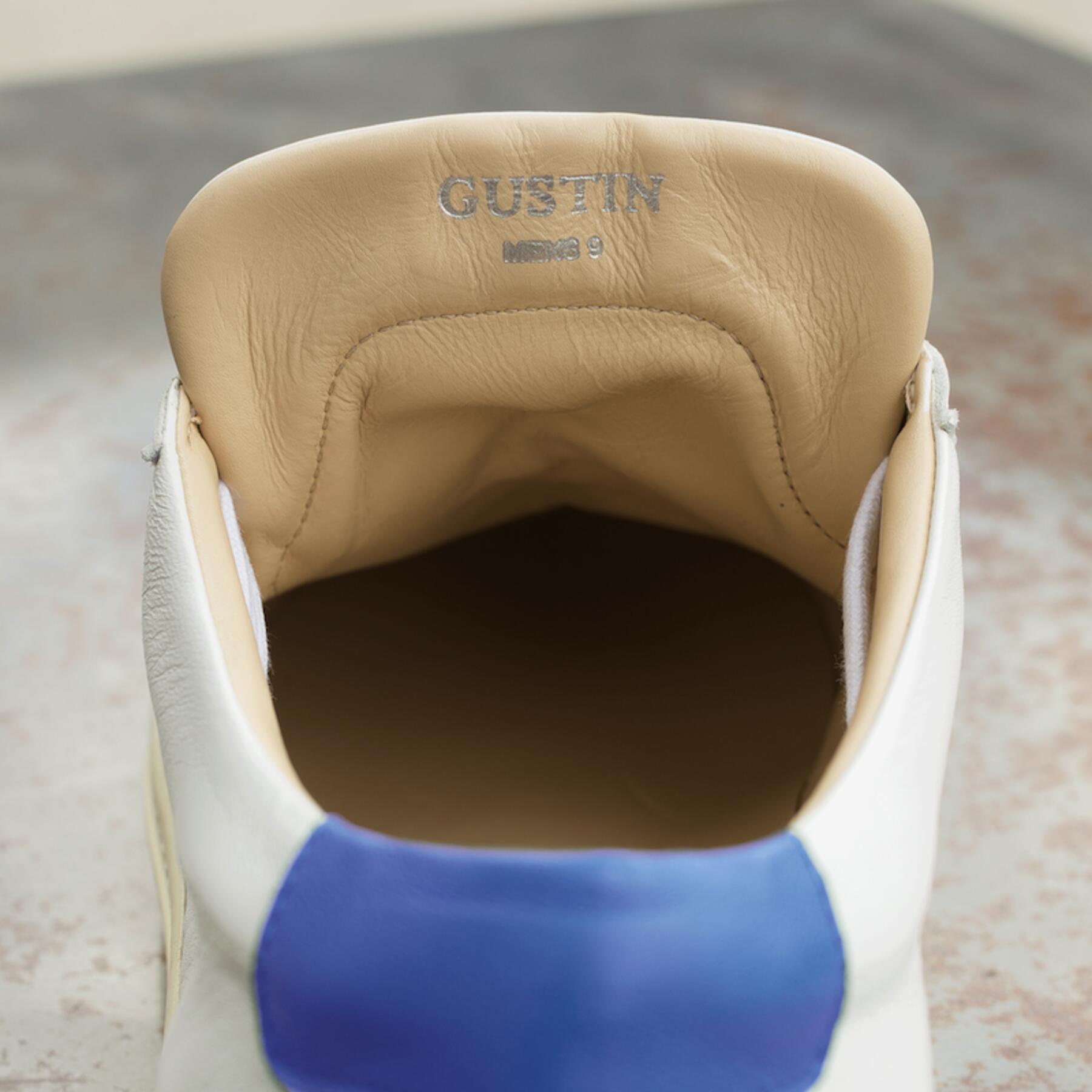gustin white-blue low top