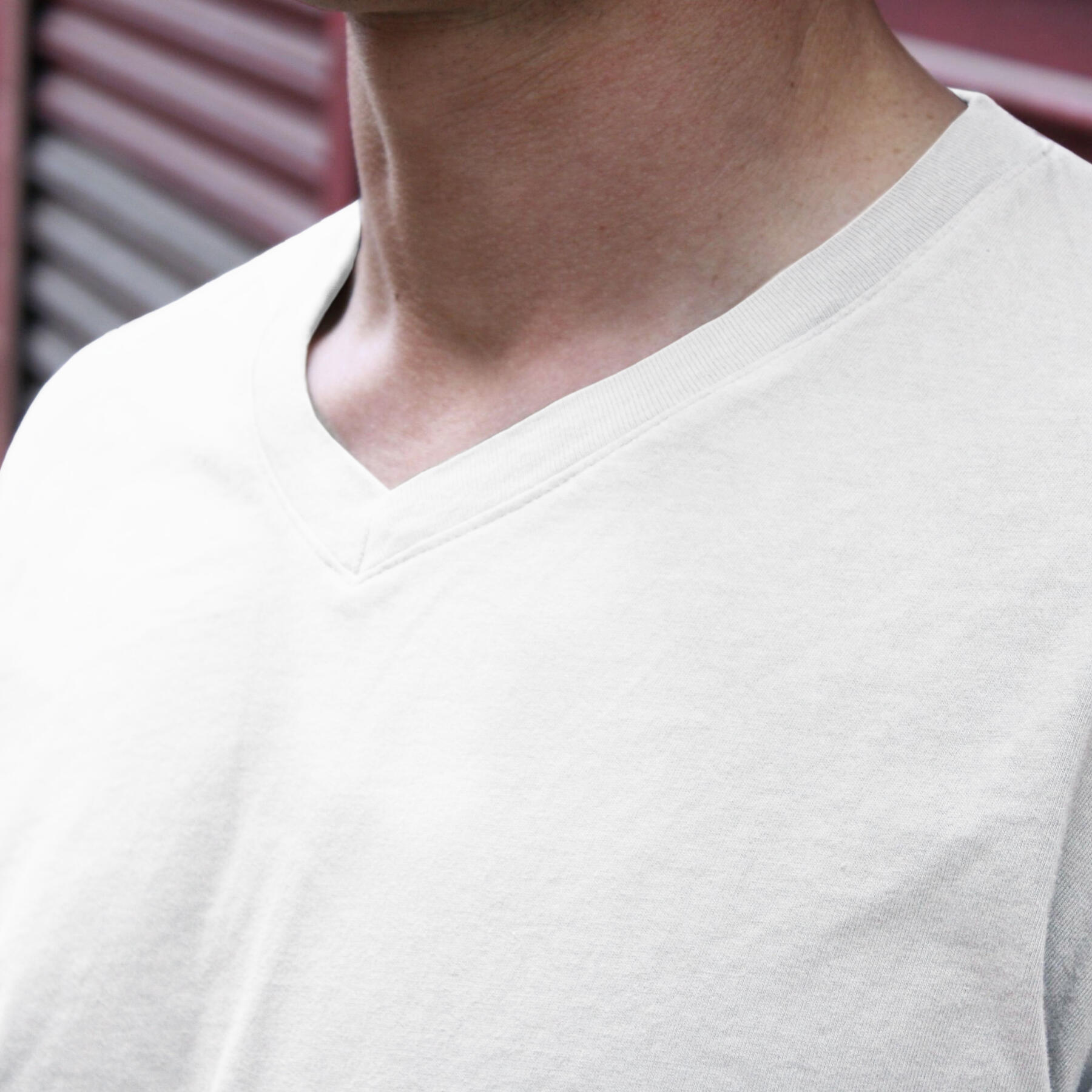 gustin usa v-neck white 3pk