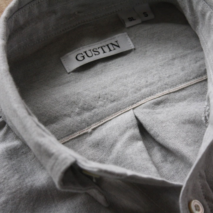 Concrete Selvedge Oxford | Gustin Shirts Button Down Shirts