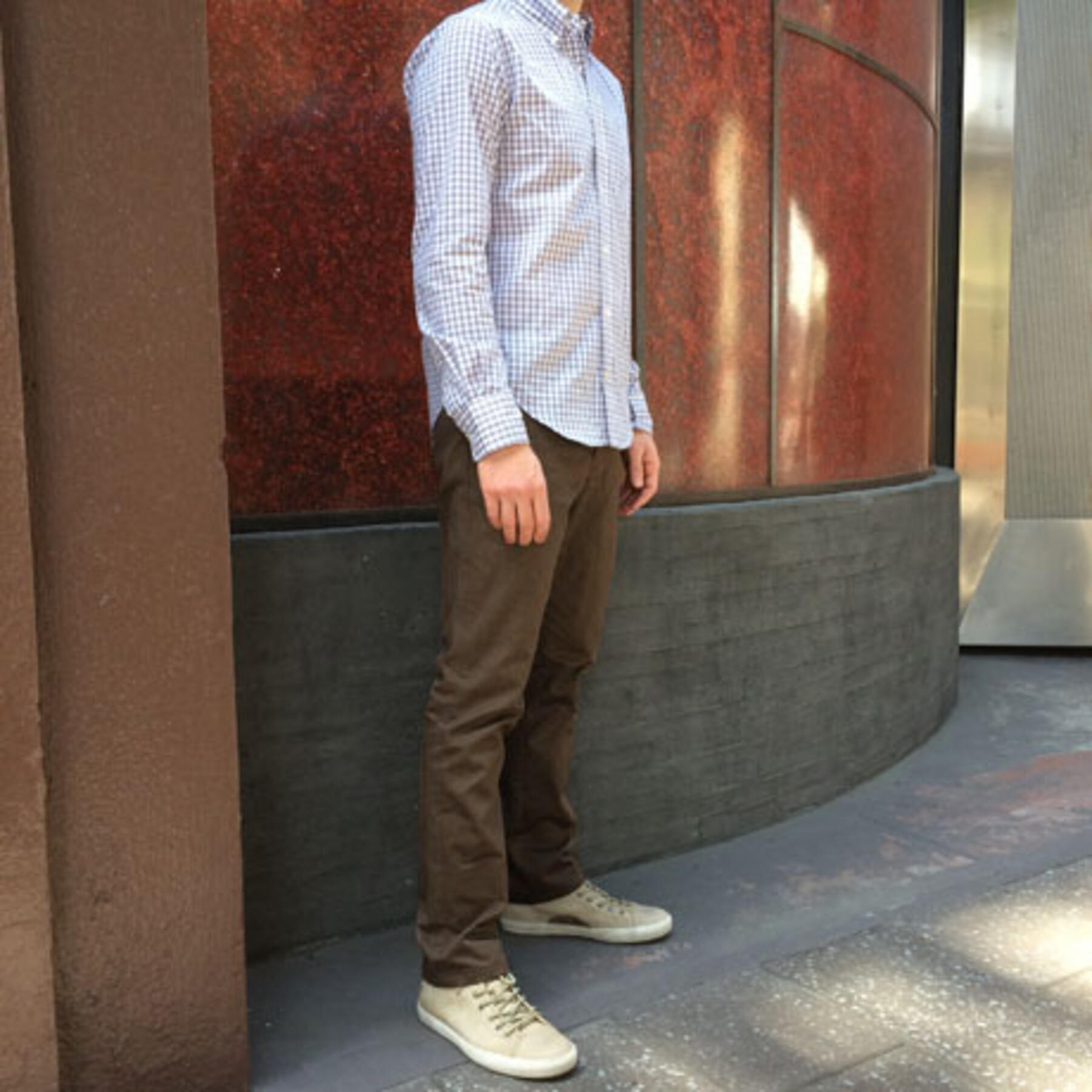 gustin #32 japan stone blue chino