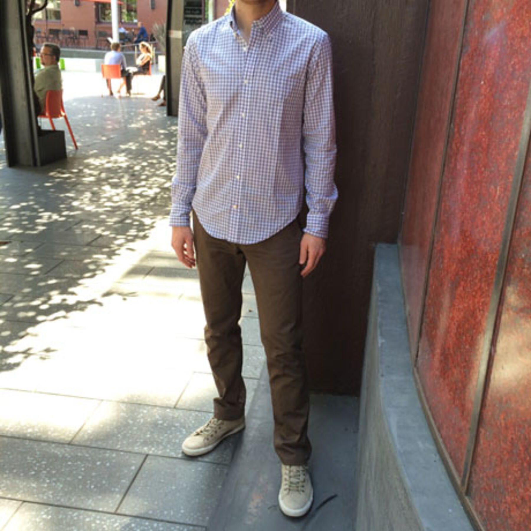 gustin #32 japan stone blue chino