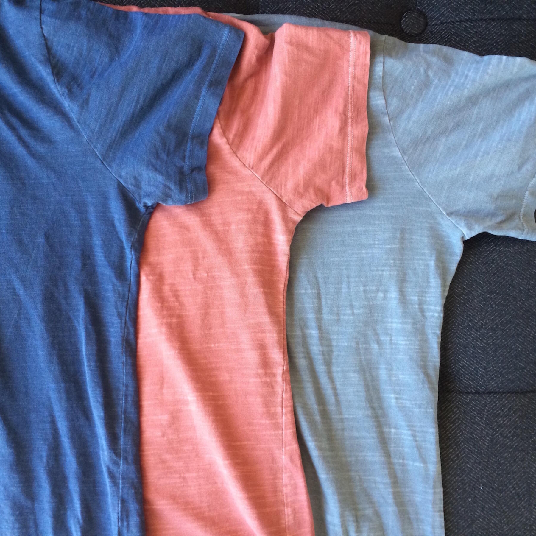 gustin slub t-shirt 3 pack (aquamarine, faded rose, faded grey)