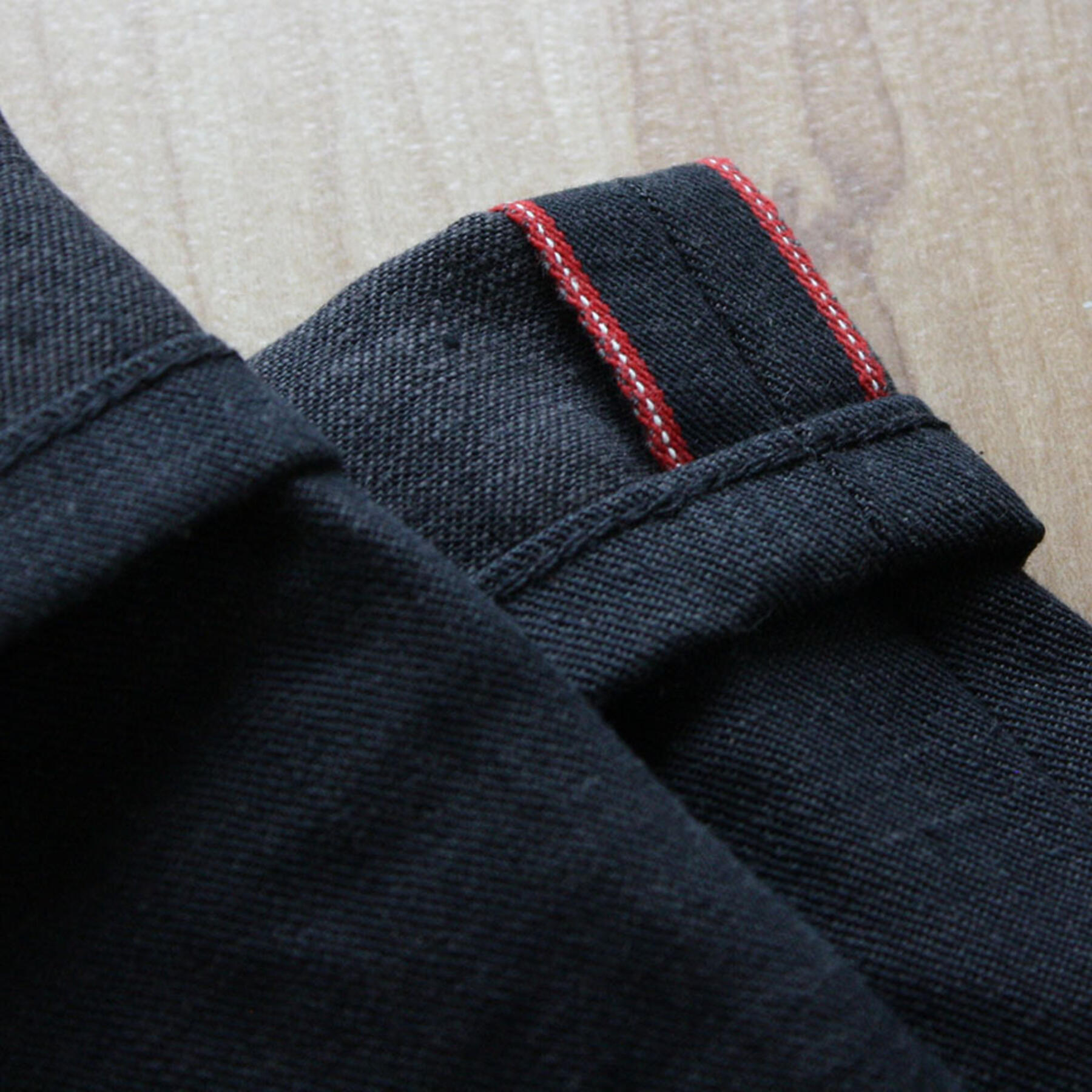 gustin #248 blackxgrey selvedge twill