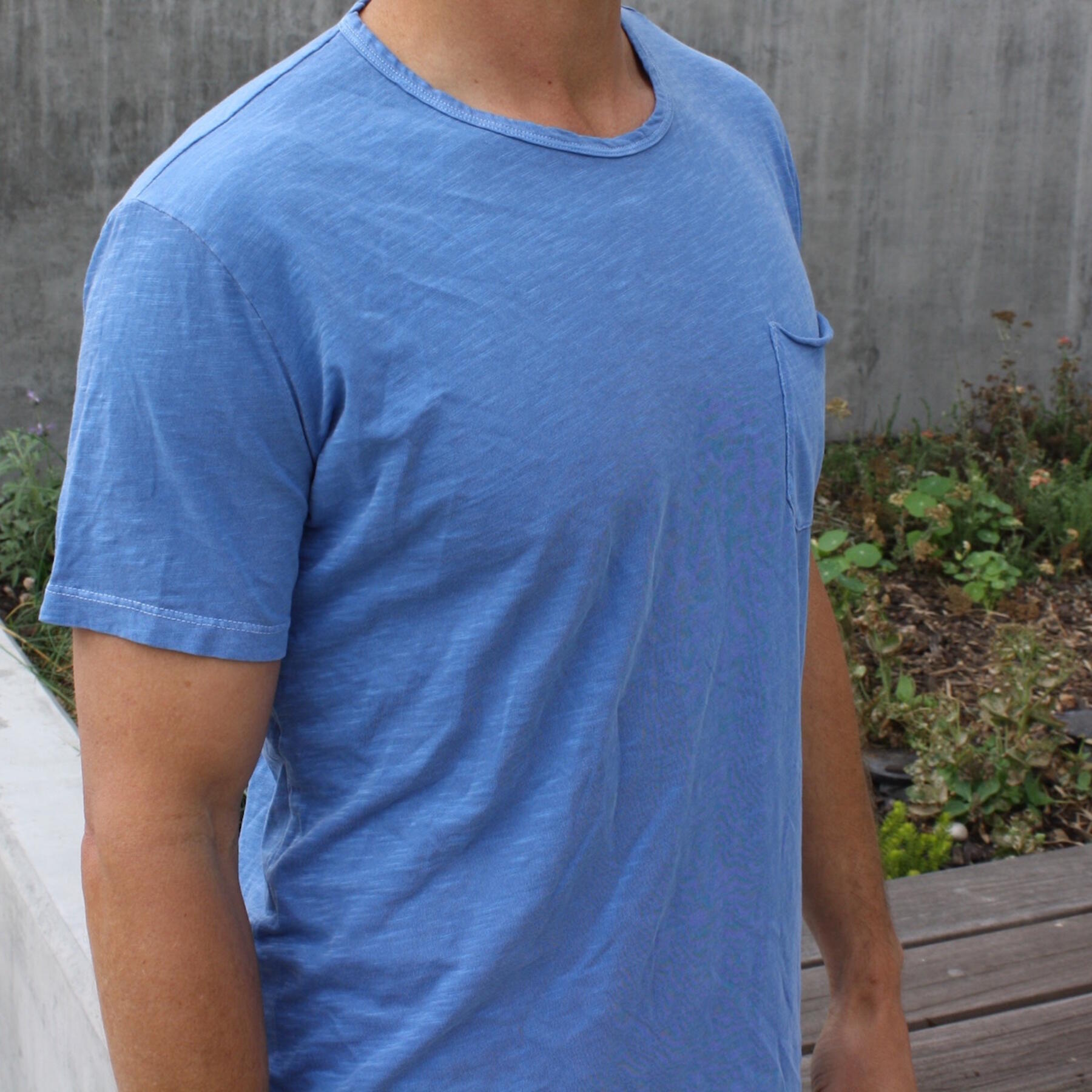 gustin slub pocket t-shirt 3 pack (faded rose, moss, shallow blue)