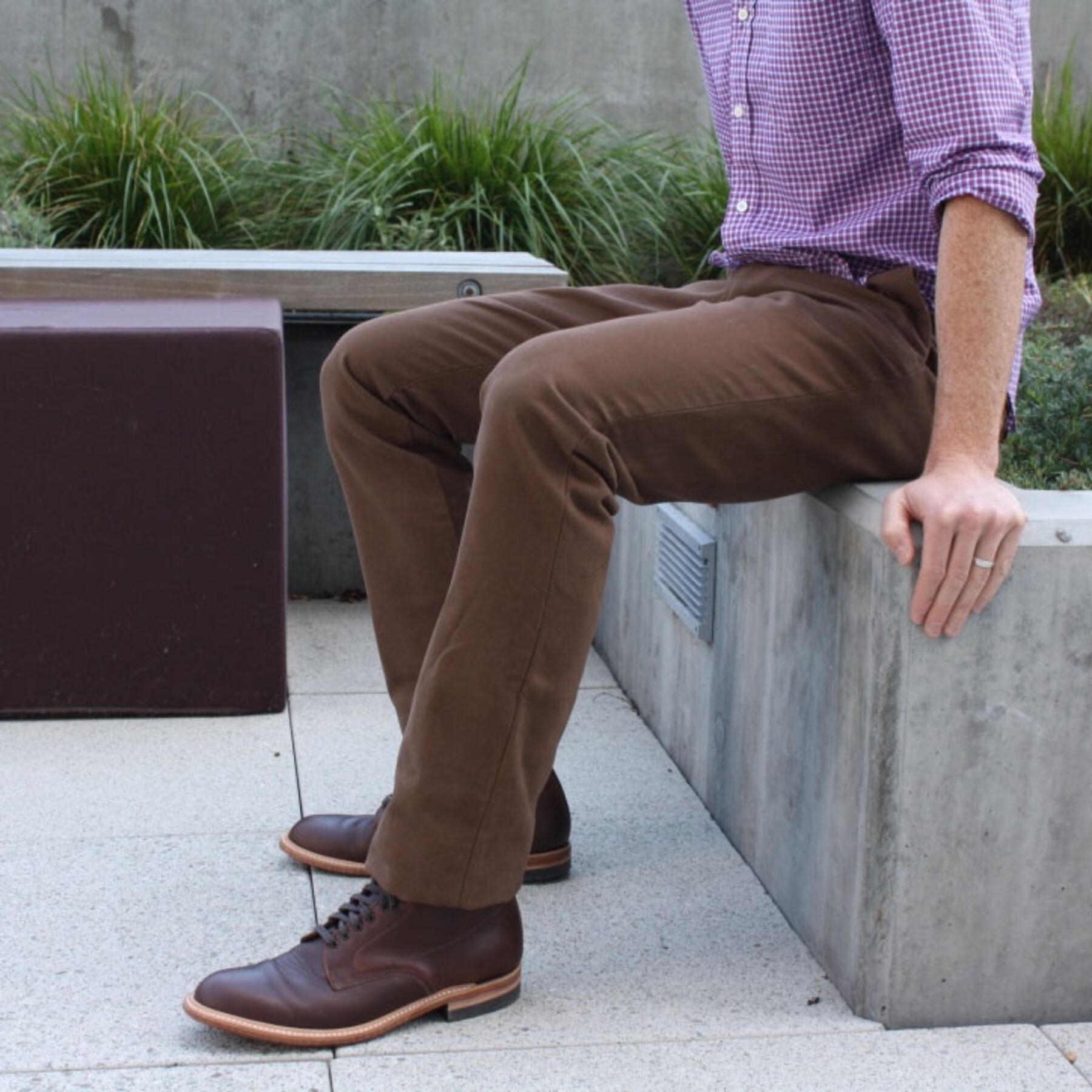 gustin #6 brown duck canvas chino