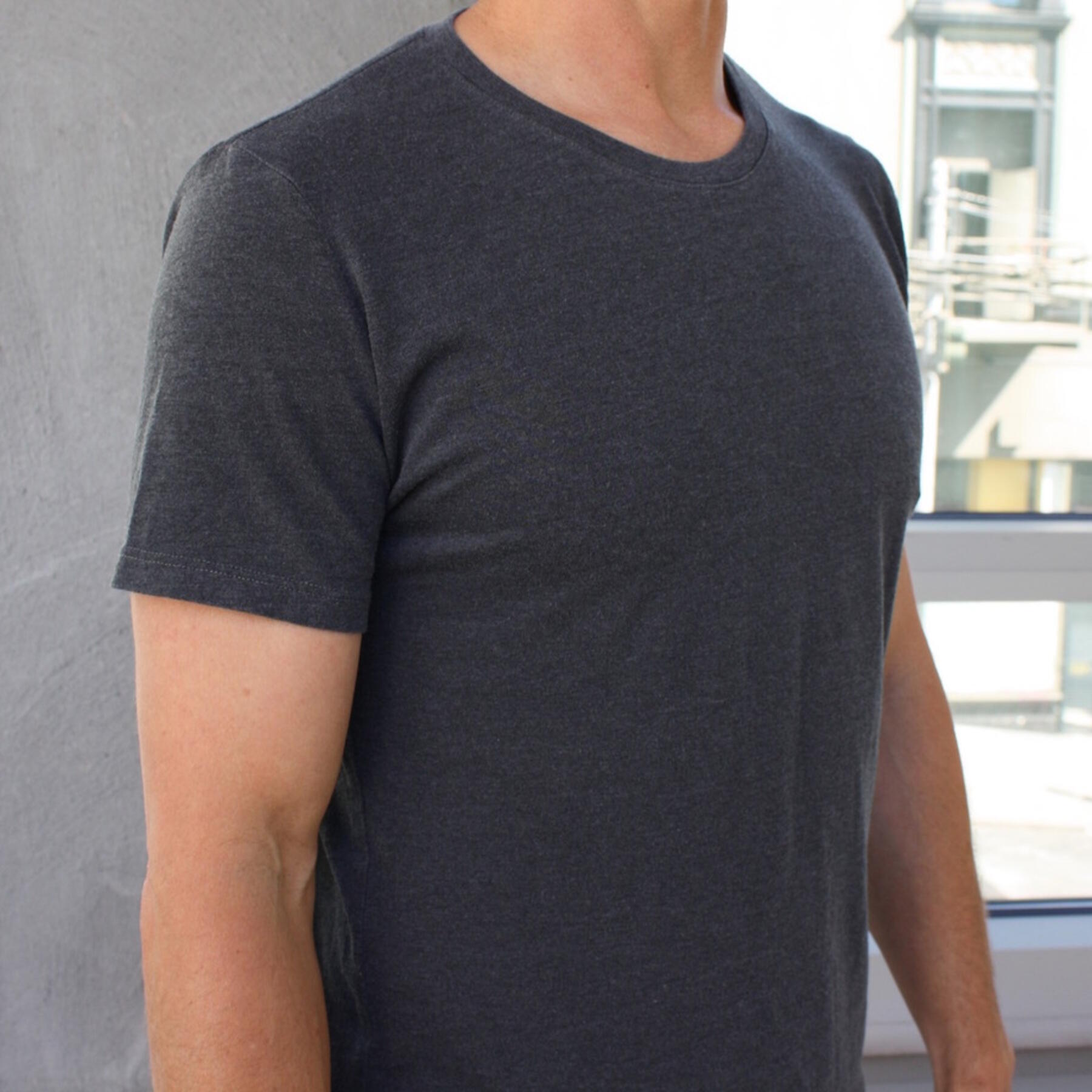 gustin usa v-neck 3 pack (heather grey, coal, sea blue heather)
