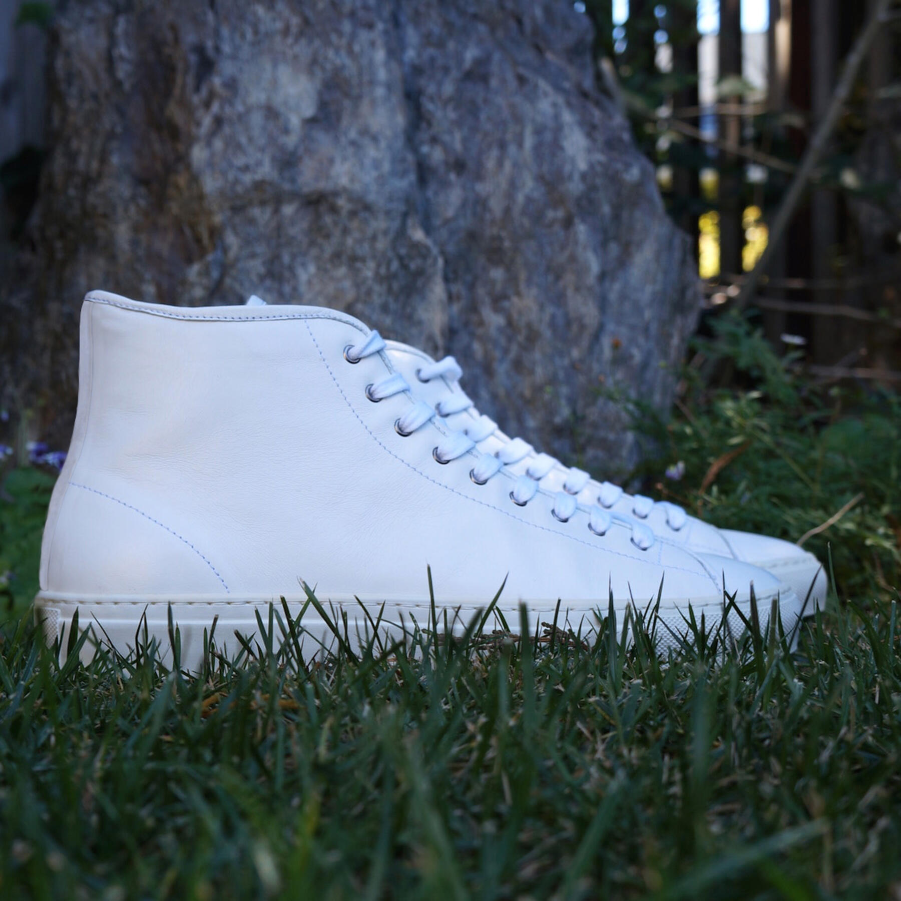gustin white high top