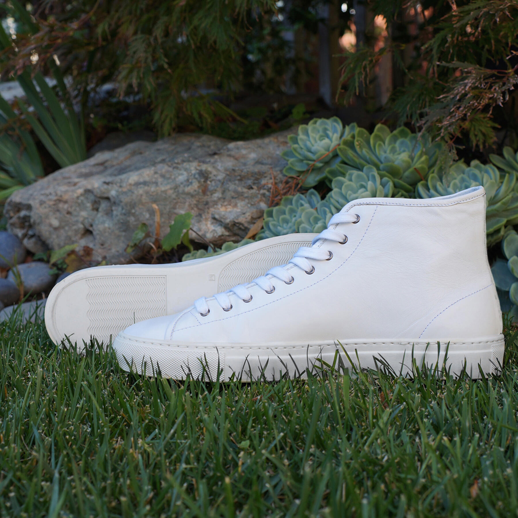 gustin white high top