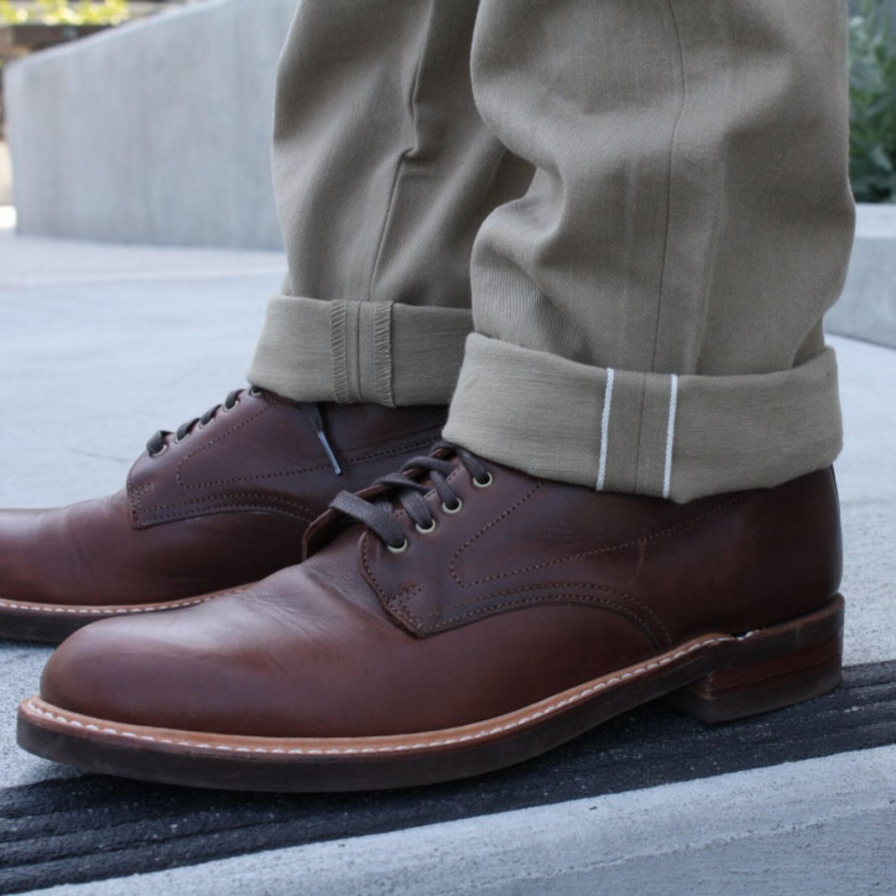 gustin #54 camel selvedge chino