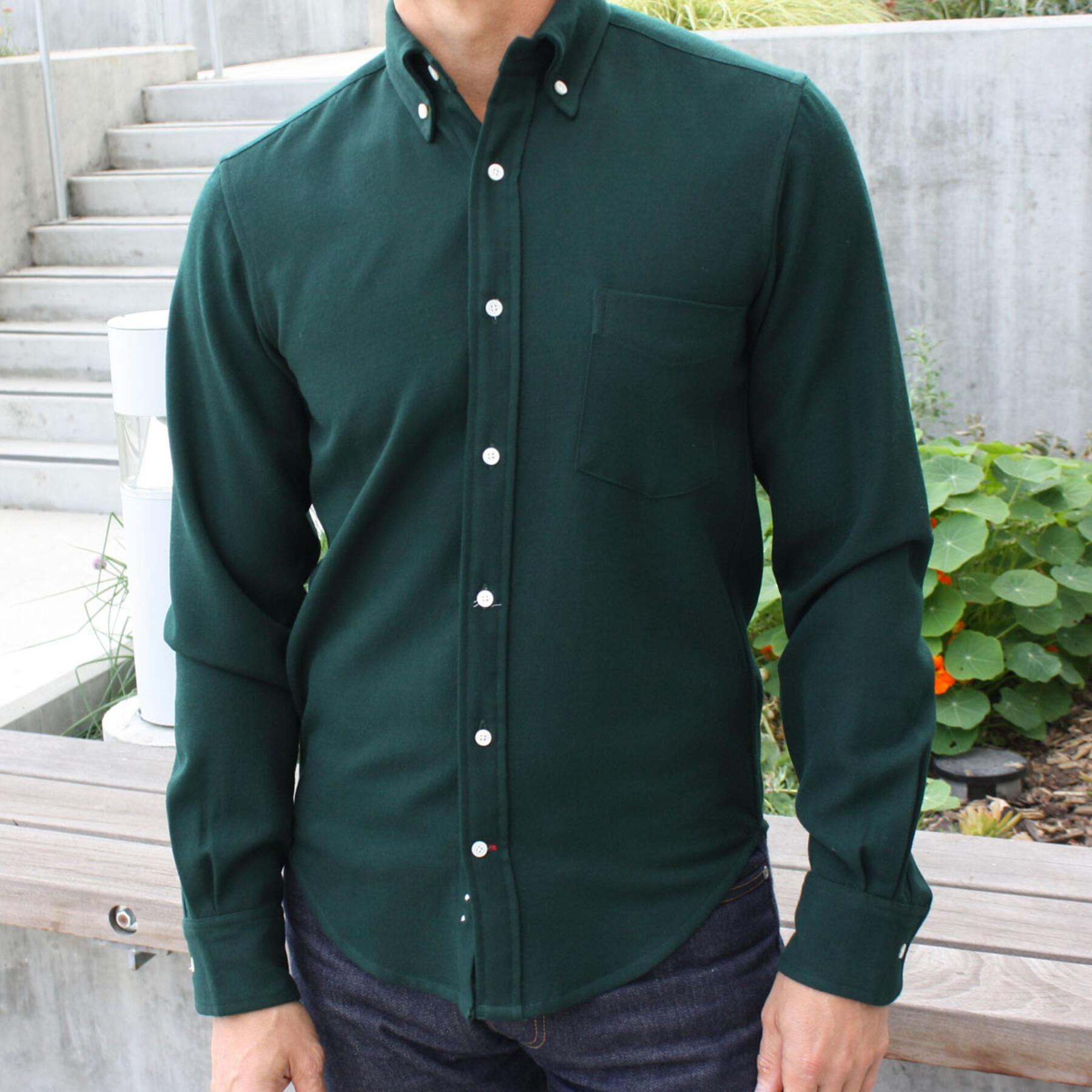 gustin merino wool hunter green