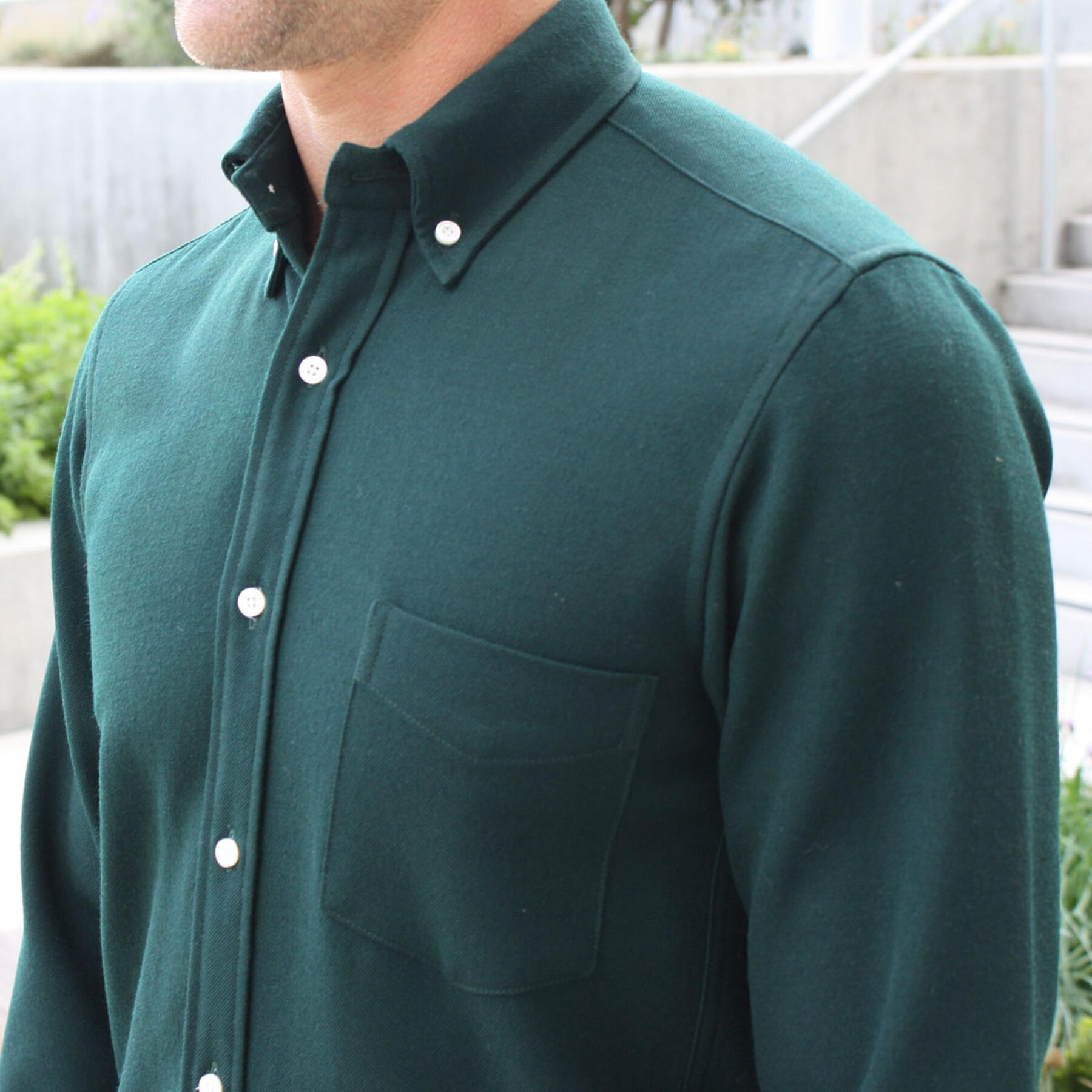 gustin merino wool hunter green
