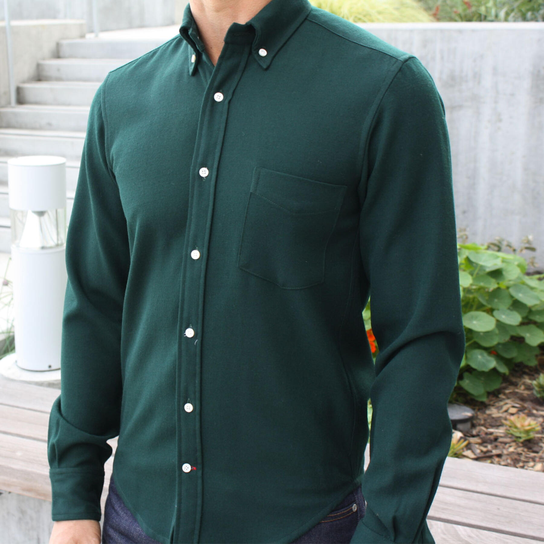 gustin merino wool hunter green