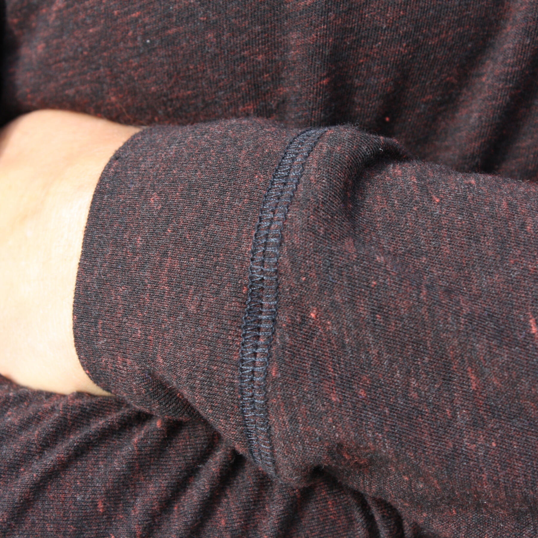 gustin long sleeve t-shirt 2 pack (heather rust, heather bluexblack)