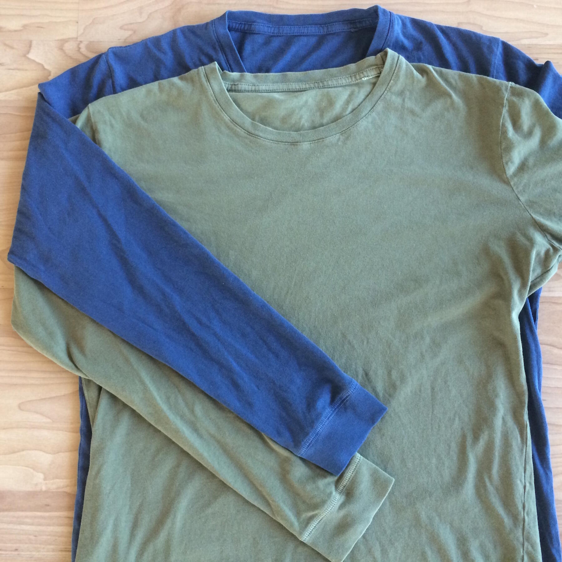 gustin usa long sleeve t-shirt 2pk (aquamarine, moss)