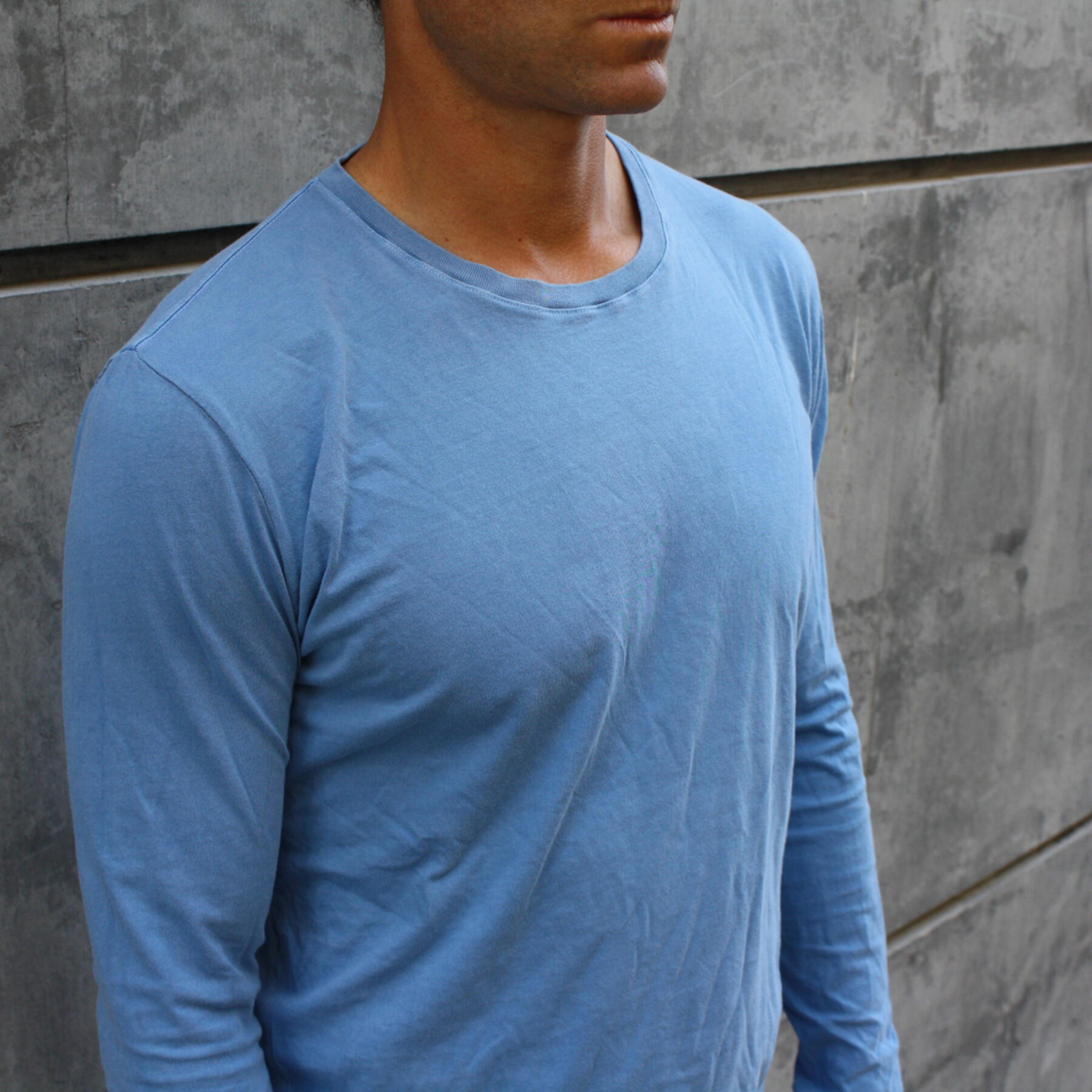 gustin usa long sleeve t-shirt 2 pack (faded rose, shallow blue)