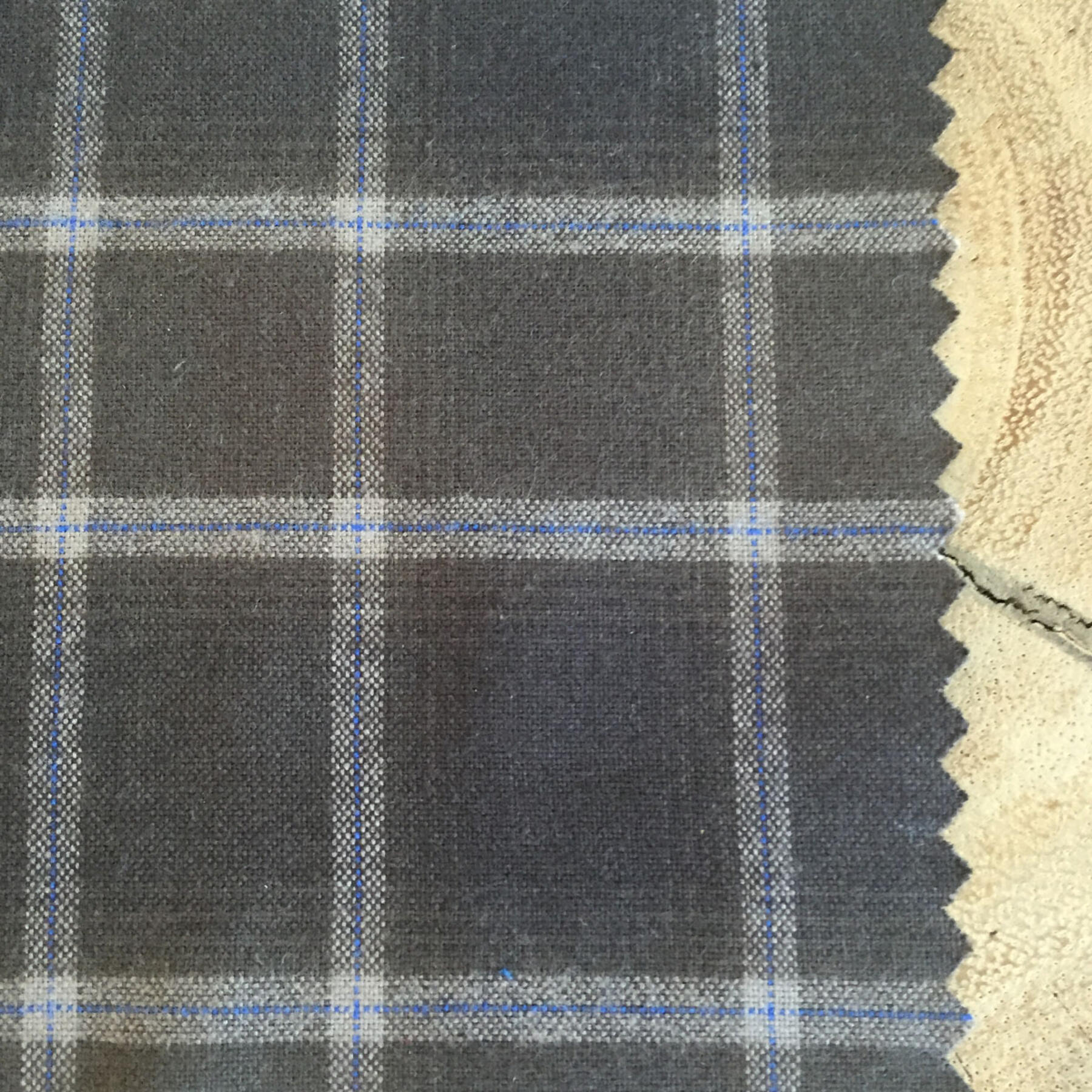 gustin espresso brushed plaid