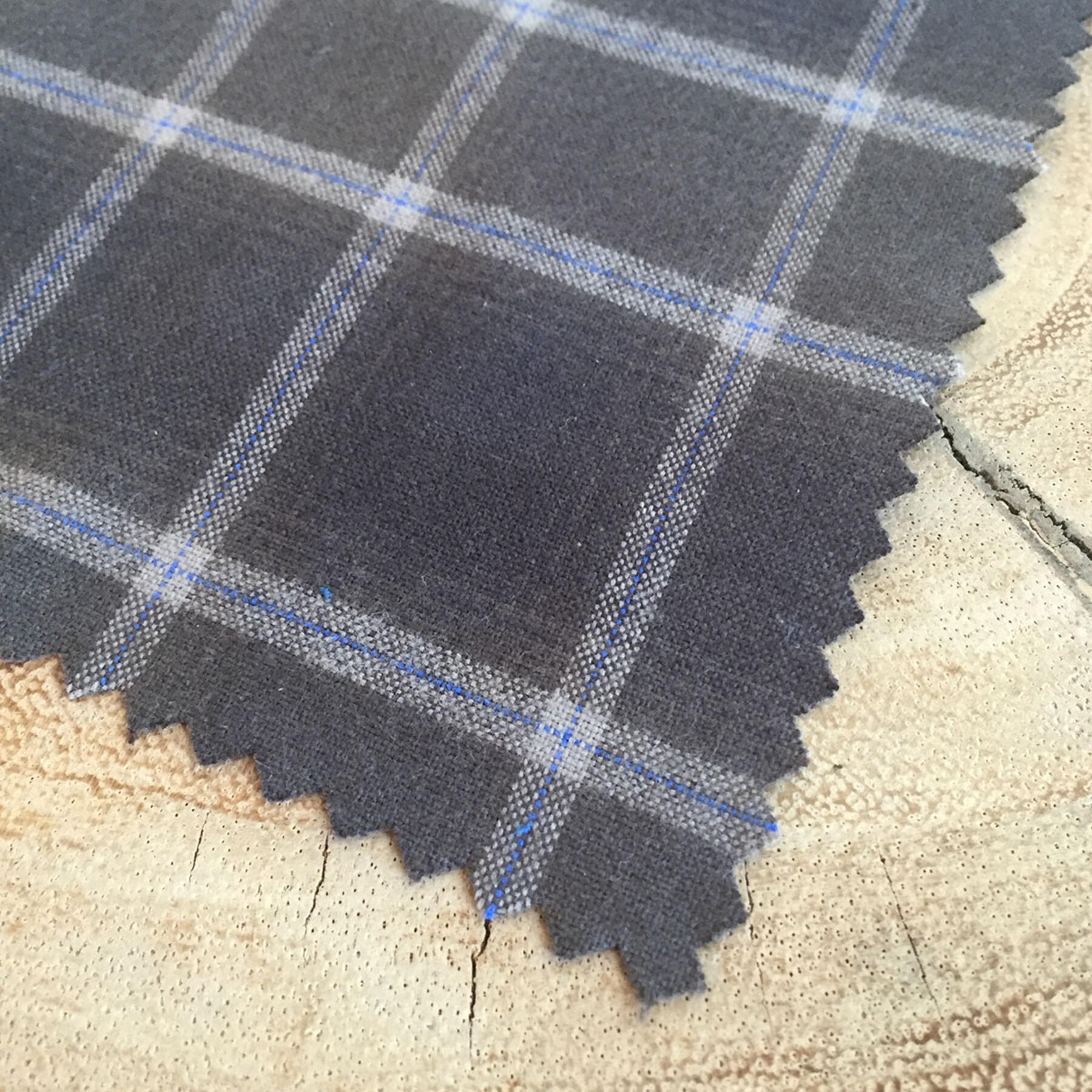 gustin espresso brushed plaid