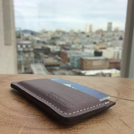 gustin simple wallet horween smoke