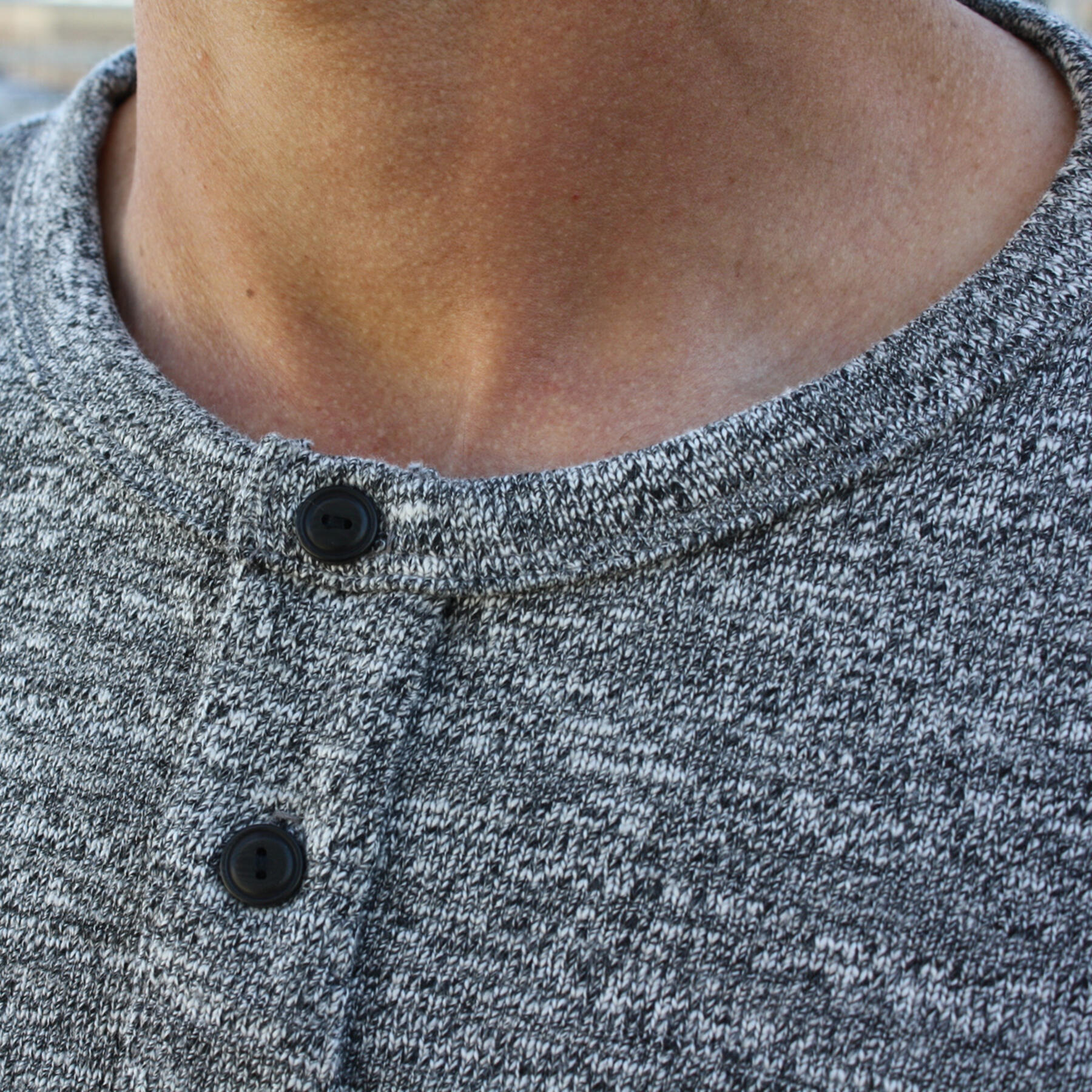 gustin usa heavyweight henley marled grey