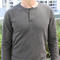gustin speckled olive drab henley