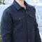 gustin black melton wool chambray-lined trucker