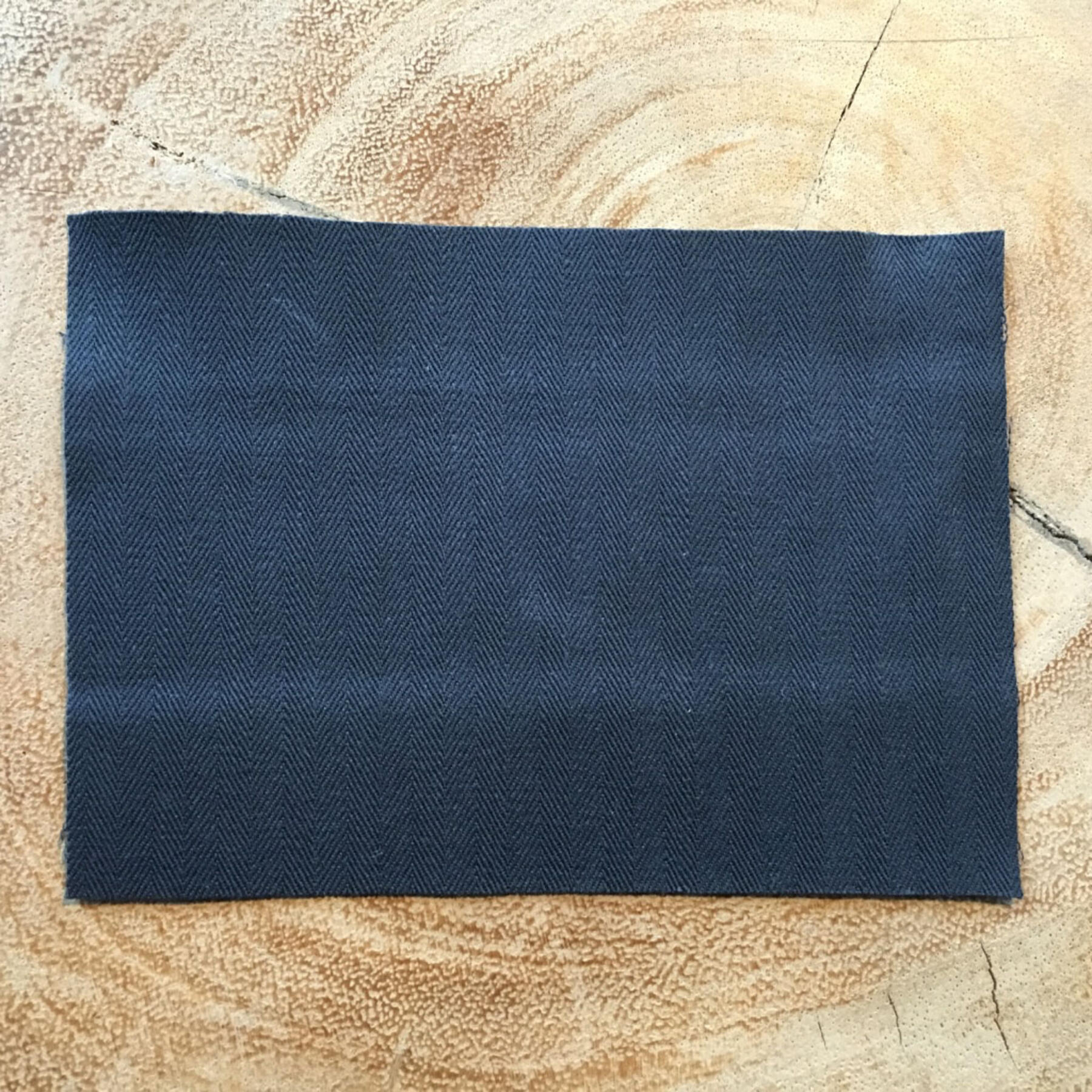 gustin #66 navy selvedge herringbone chino