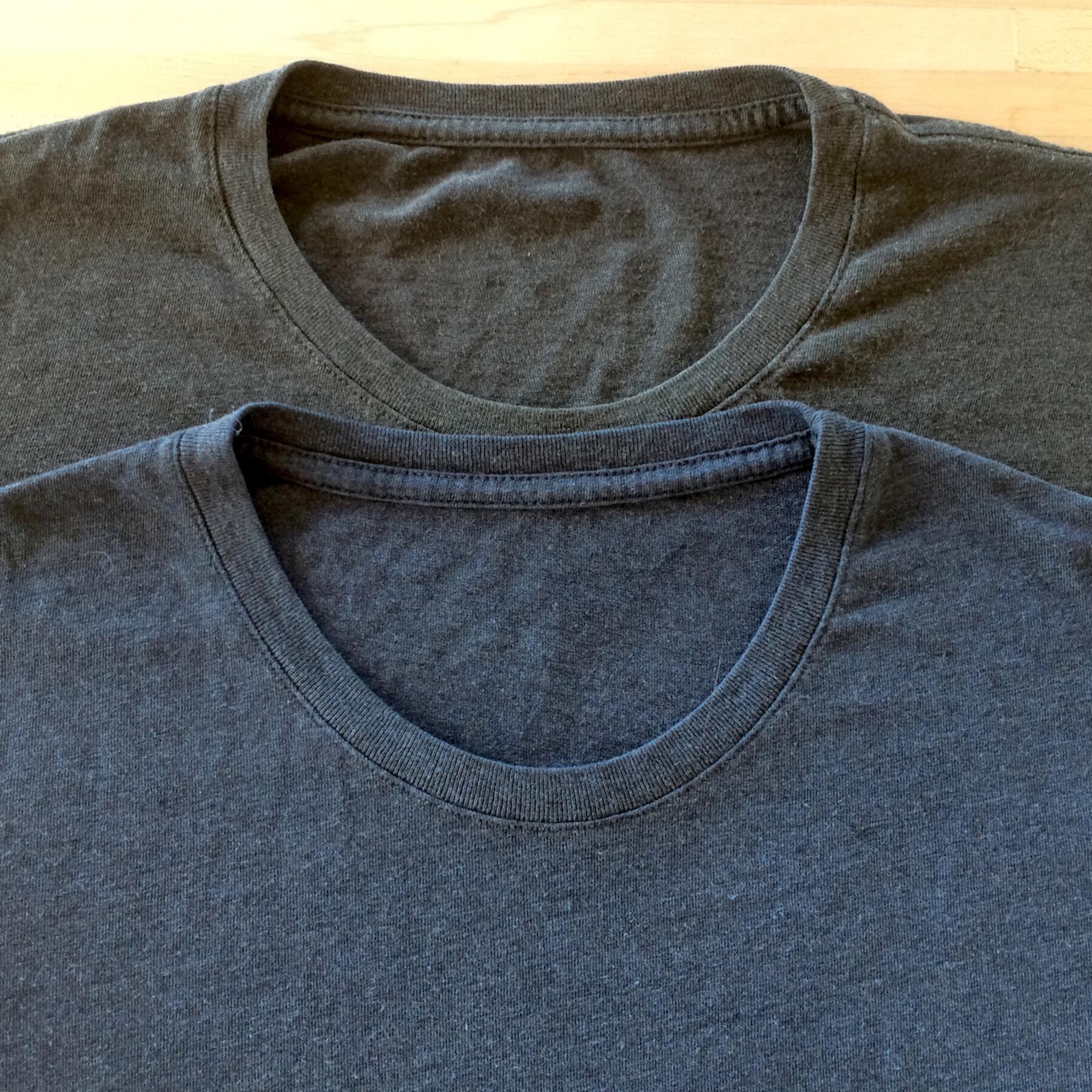 gustin usa heather long sleeve t-shirt 2pk (navy, gunmetal)