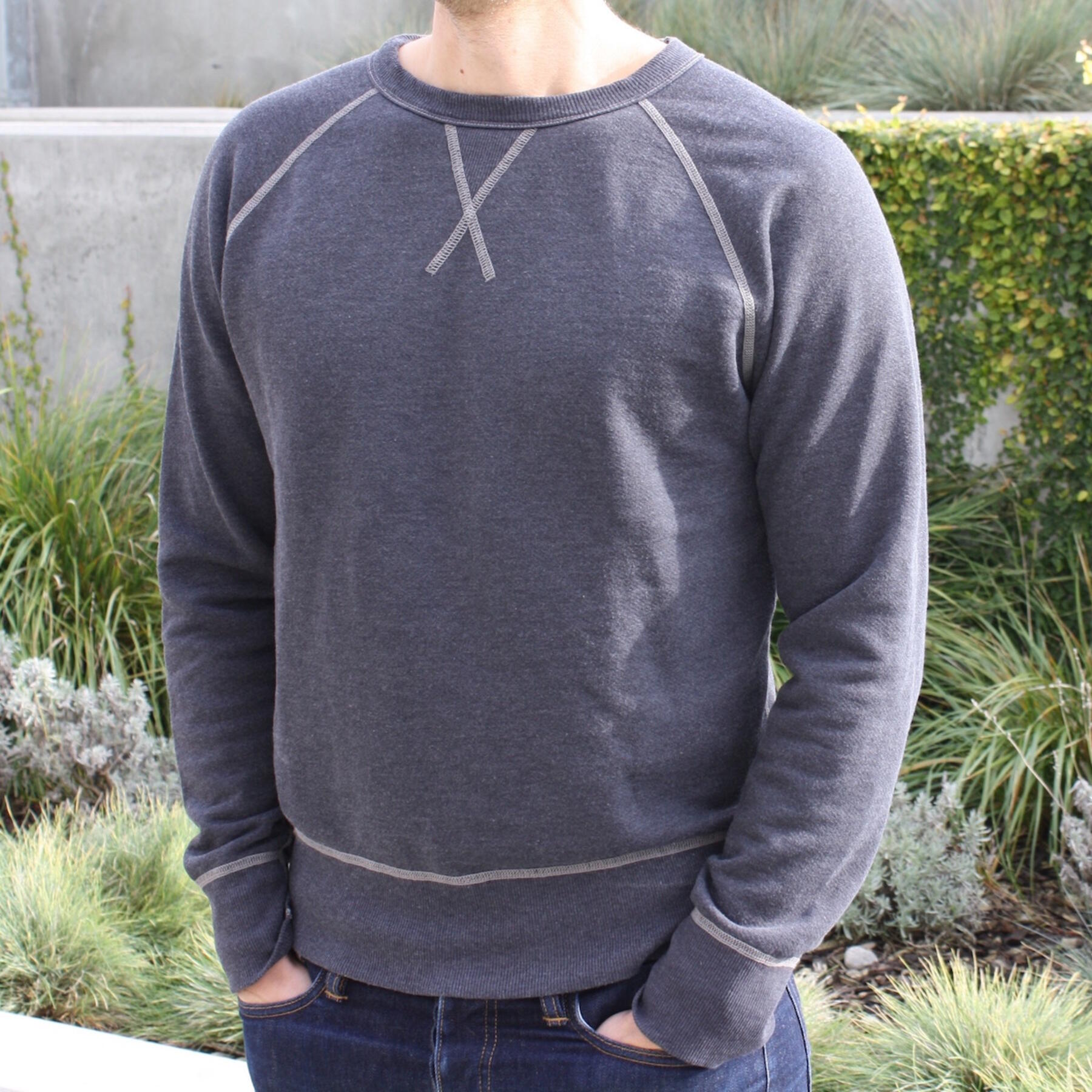gustin usa heather navy sweatshirt