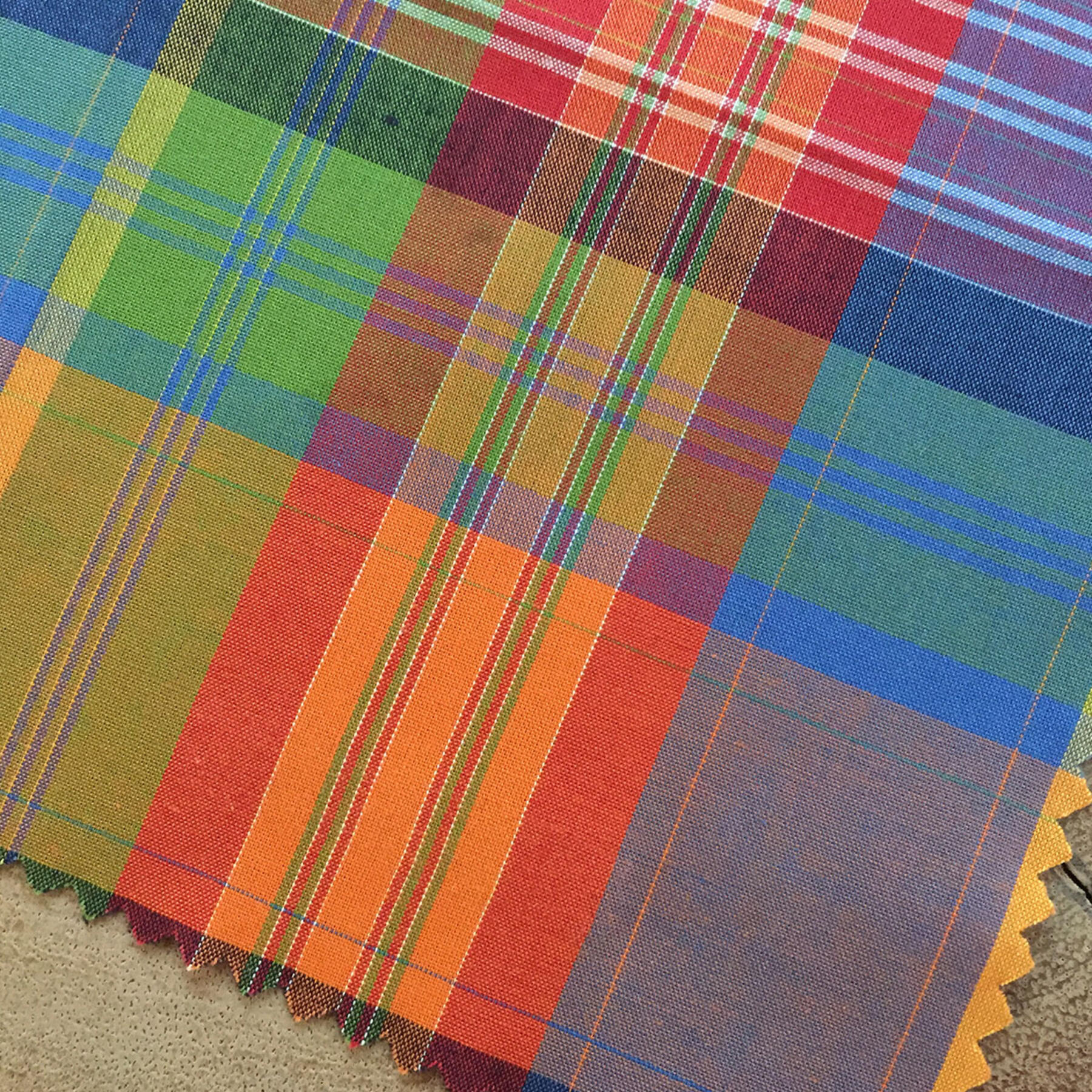 gustin electric rainbow plaid