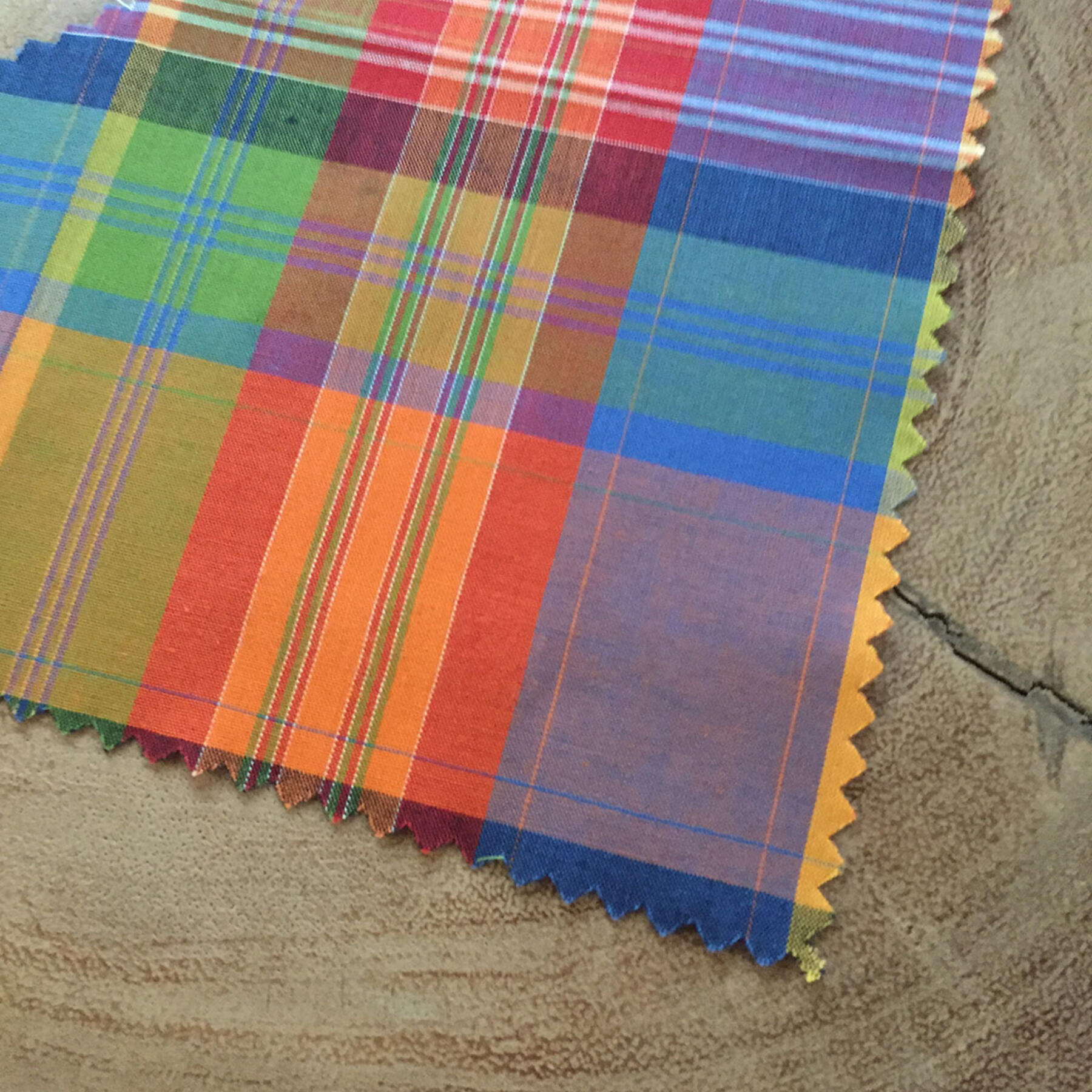 gustin electric rainbow plaid