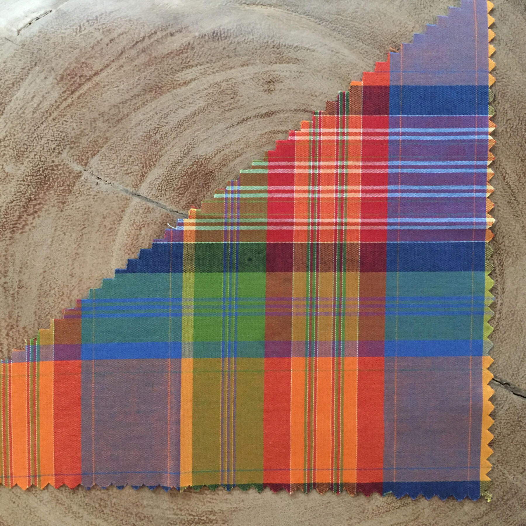 gustin electric rainbow plaid