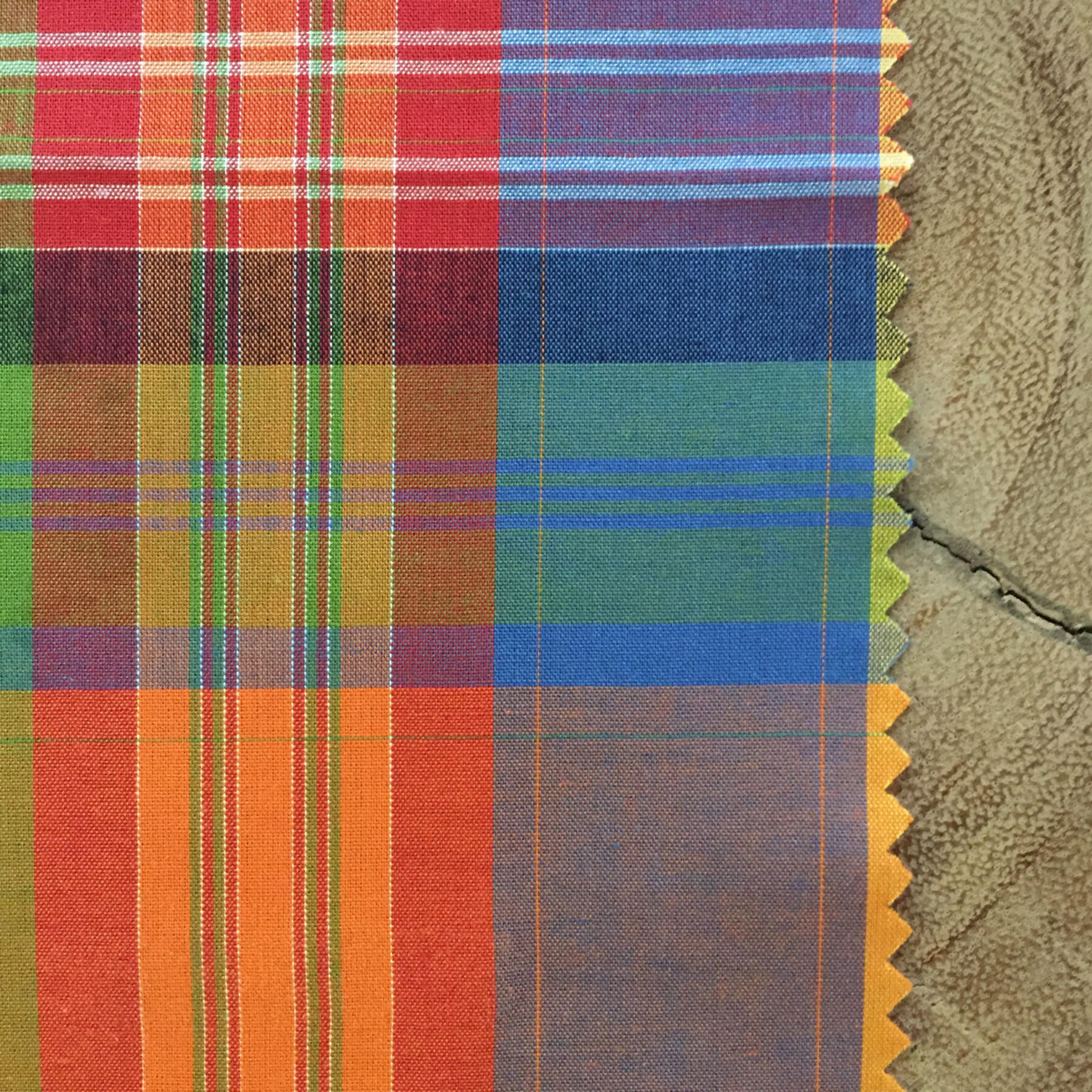gustin electric rainbow plaid