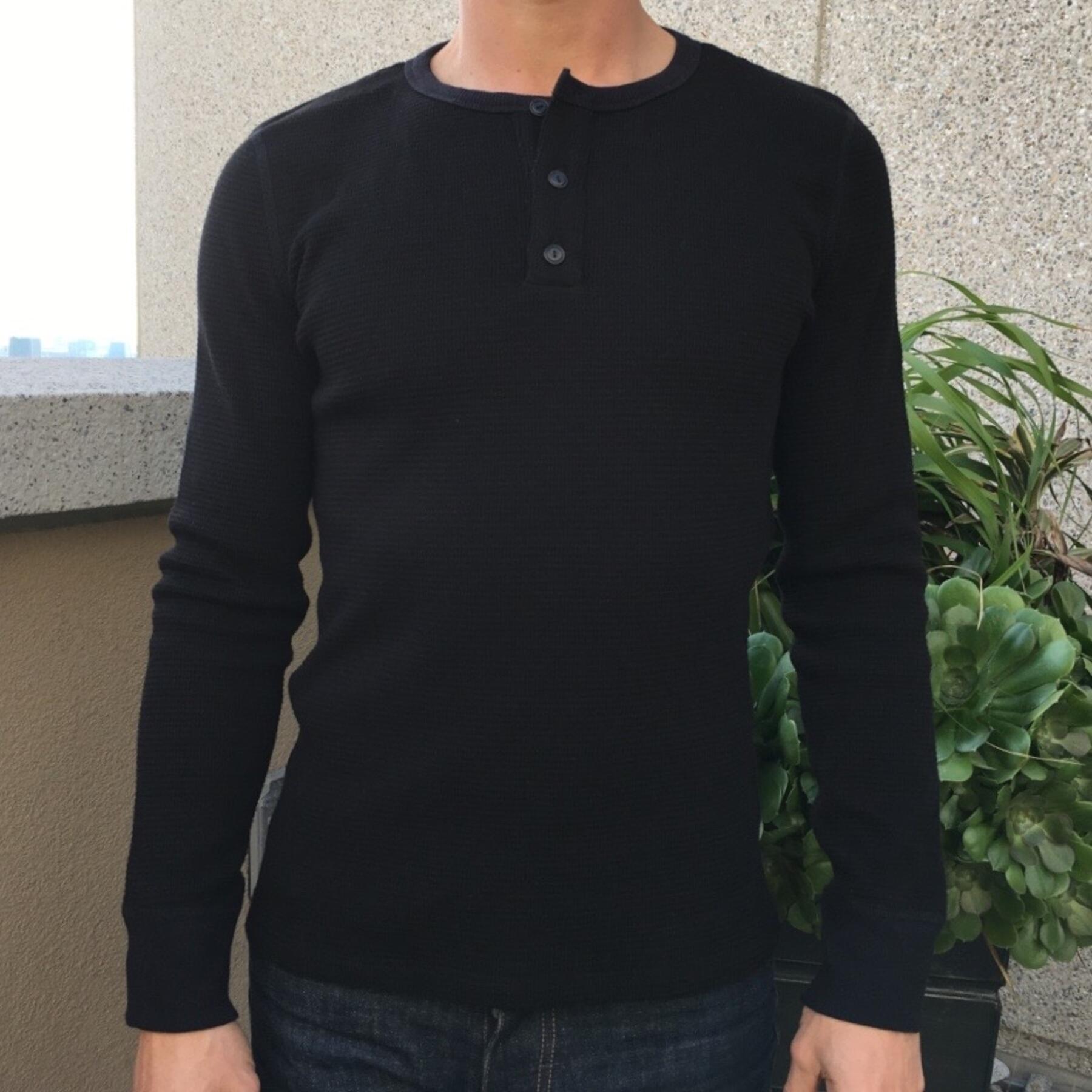 gustin usa waffle henley black