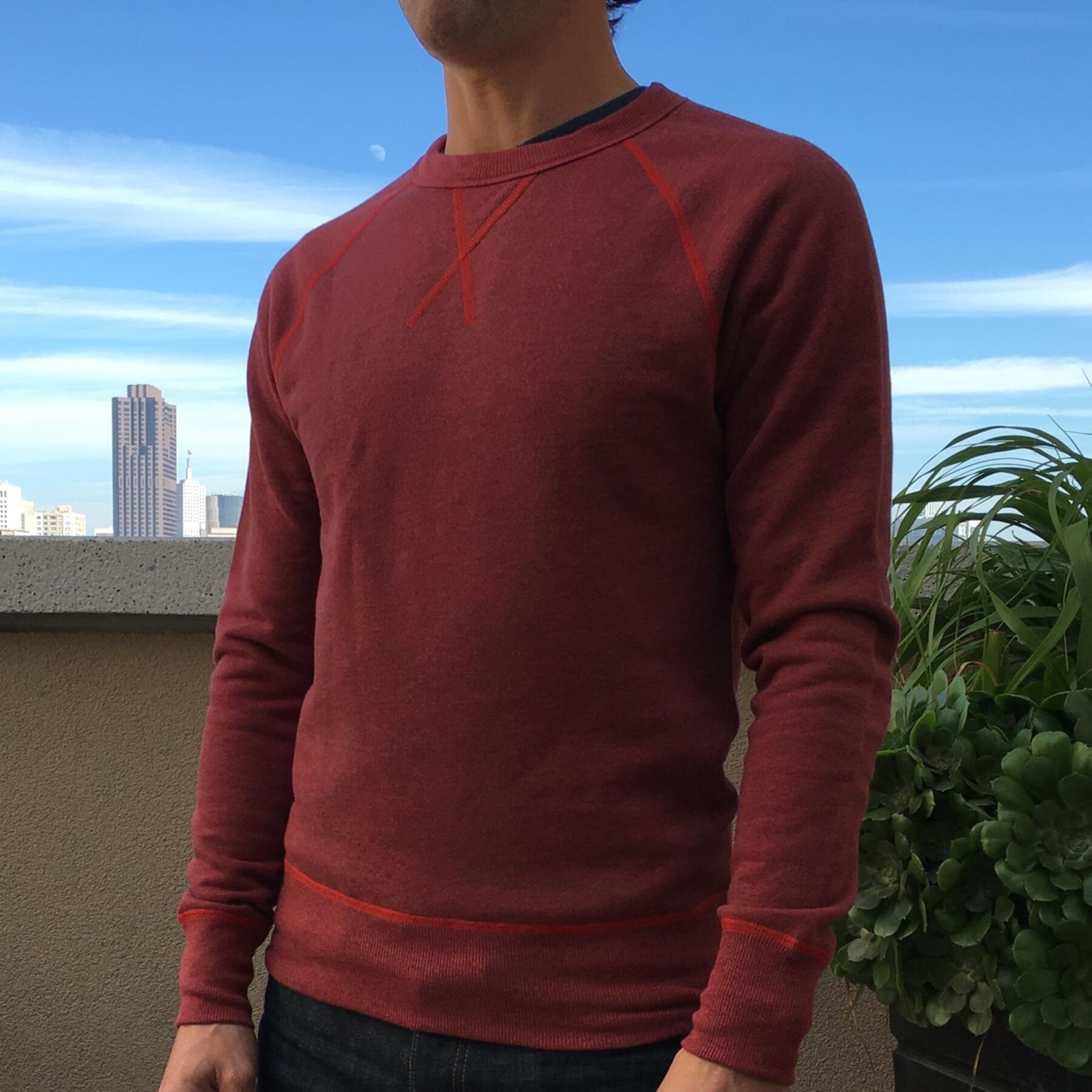 gustin usa heather cayenne sweatshirt