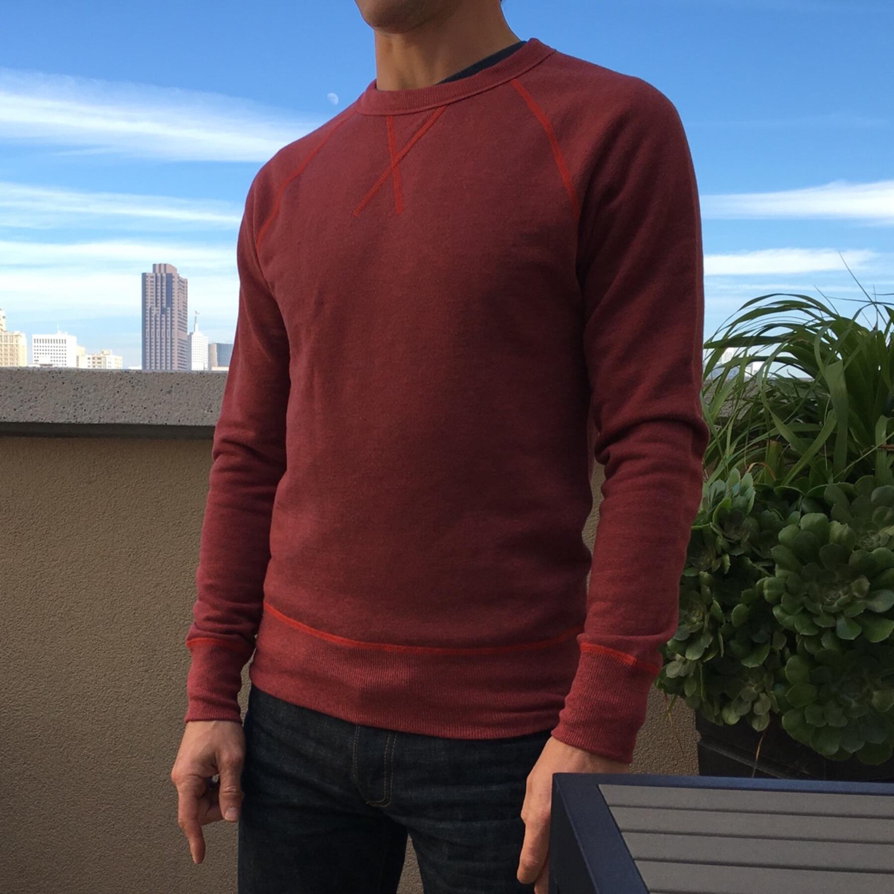 gustin usa heather cayenne sweatshirt