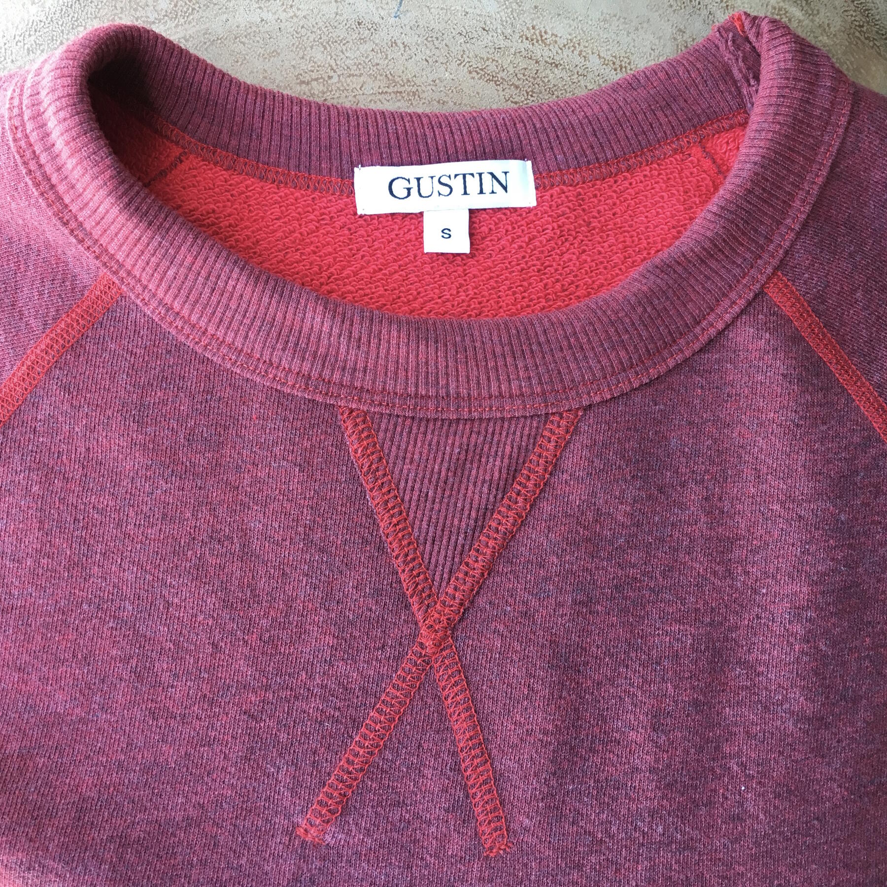 gustin usa heather cayenne sweatshirt