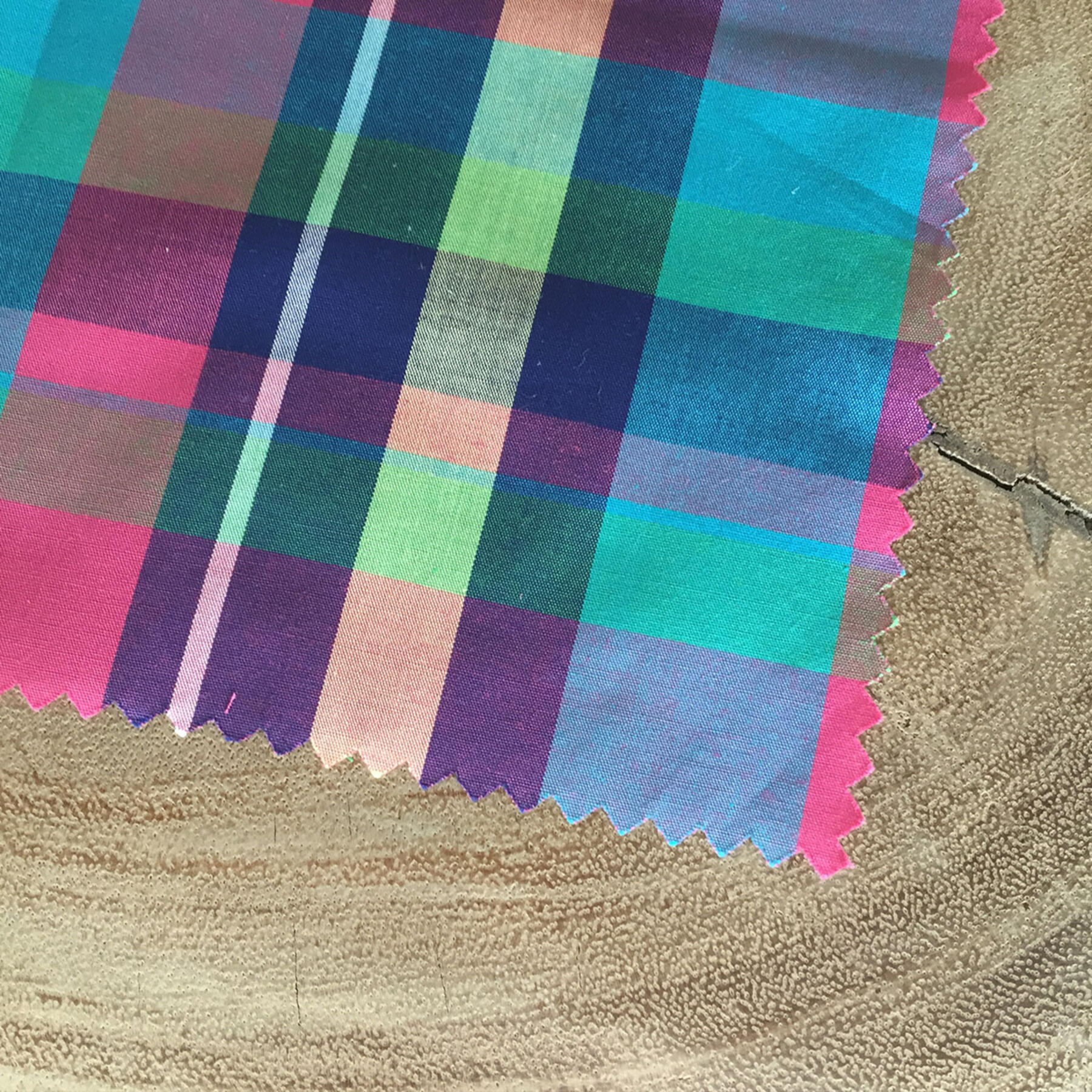 gustin teal magenta plaid