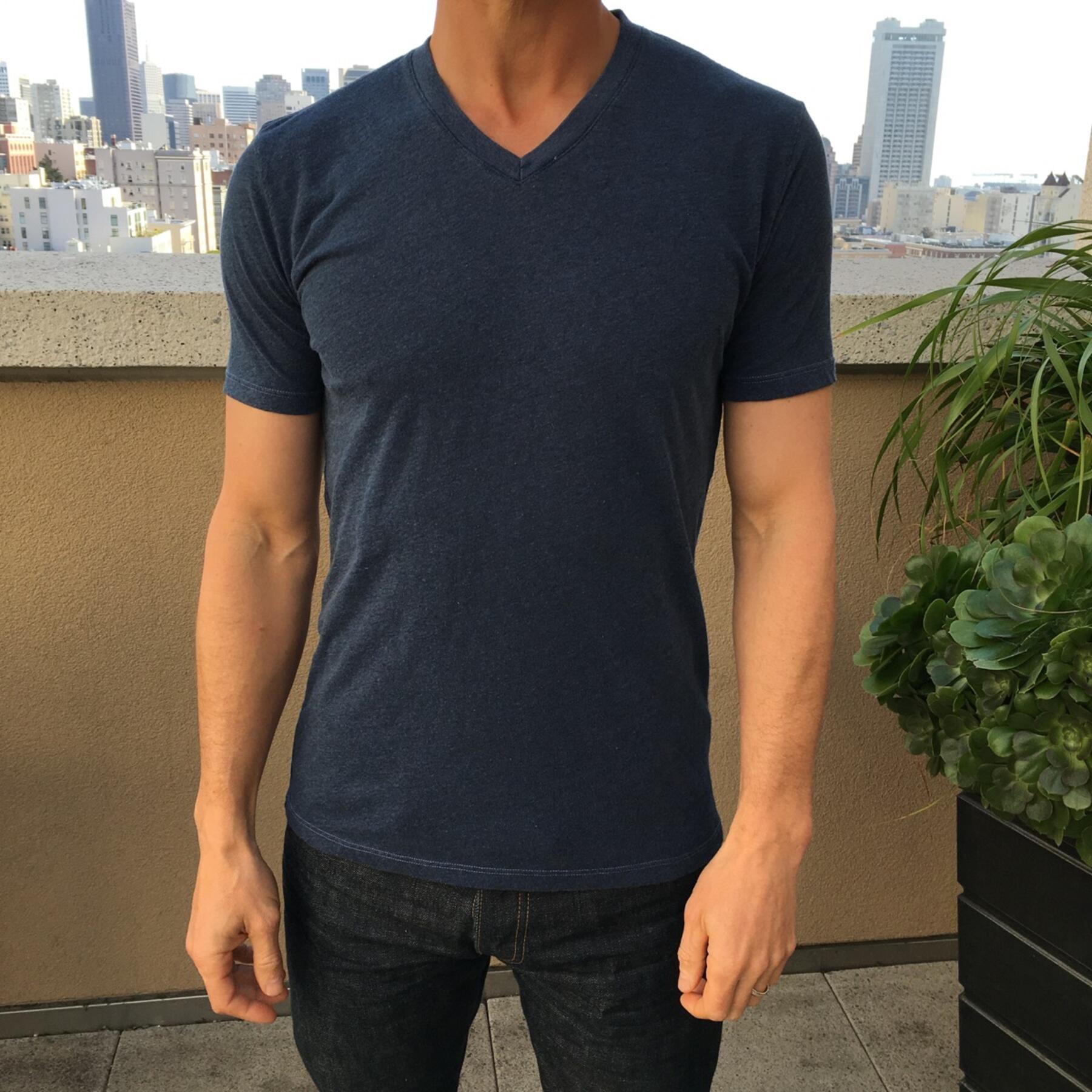 gustin pigment dyed v-neck 3 pack (aquamarine, faded grey, ivory)
