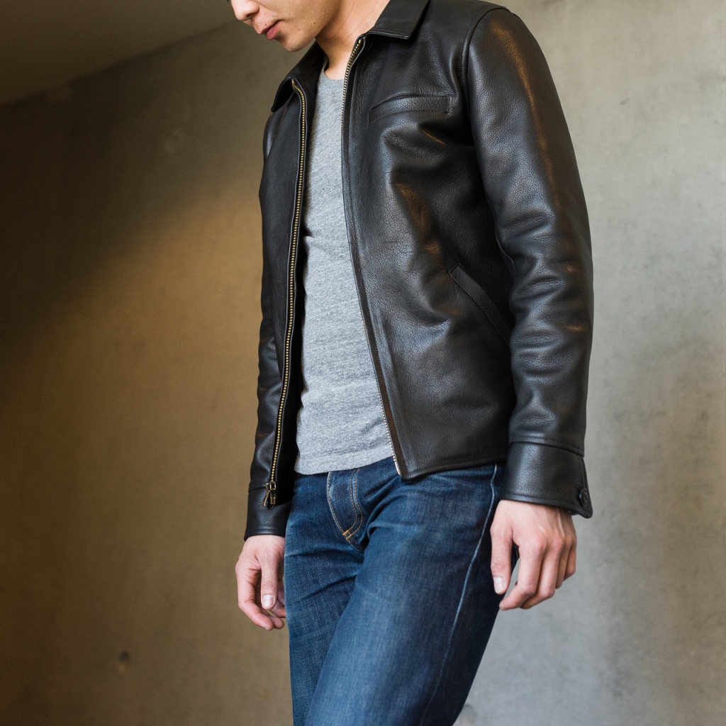 【U LAN】(UNISEX) Ed Leather Over Blazer 1133_31a4ac722b-
