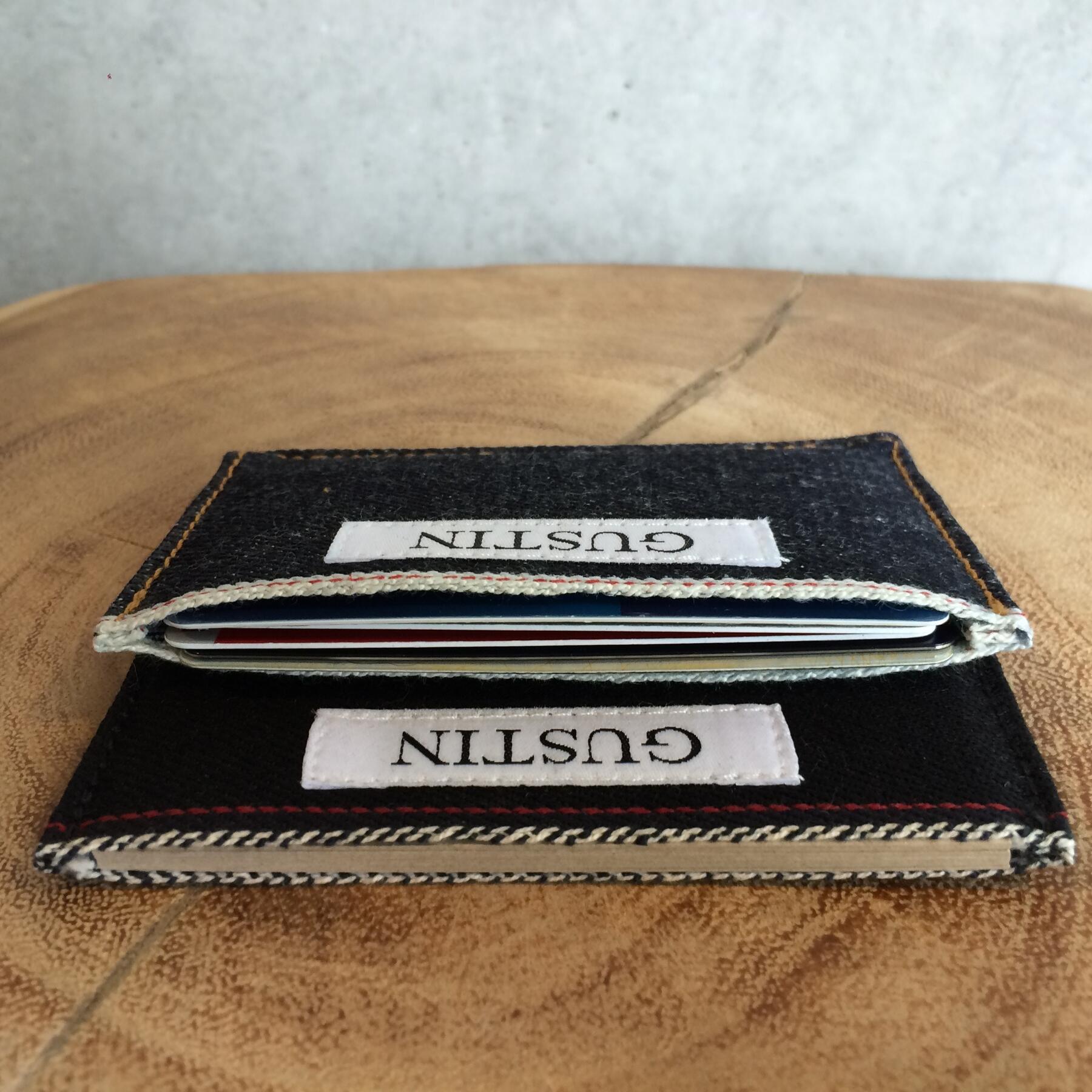 gustin selvedge cardholder
