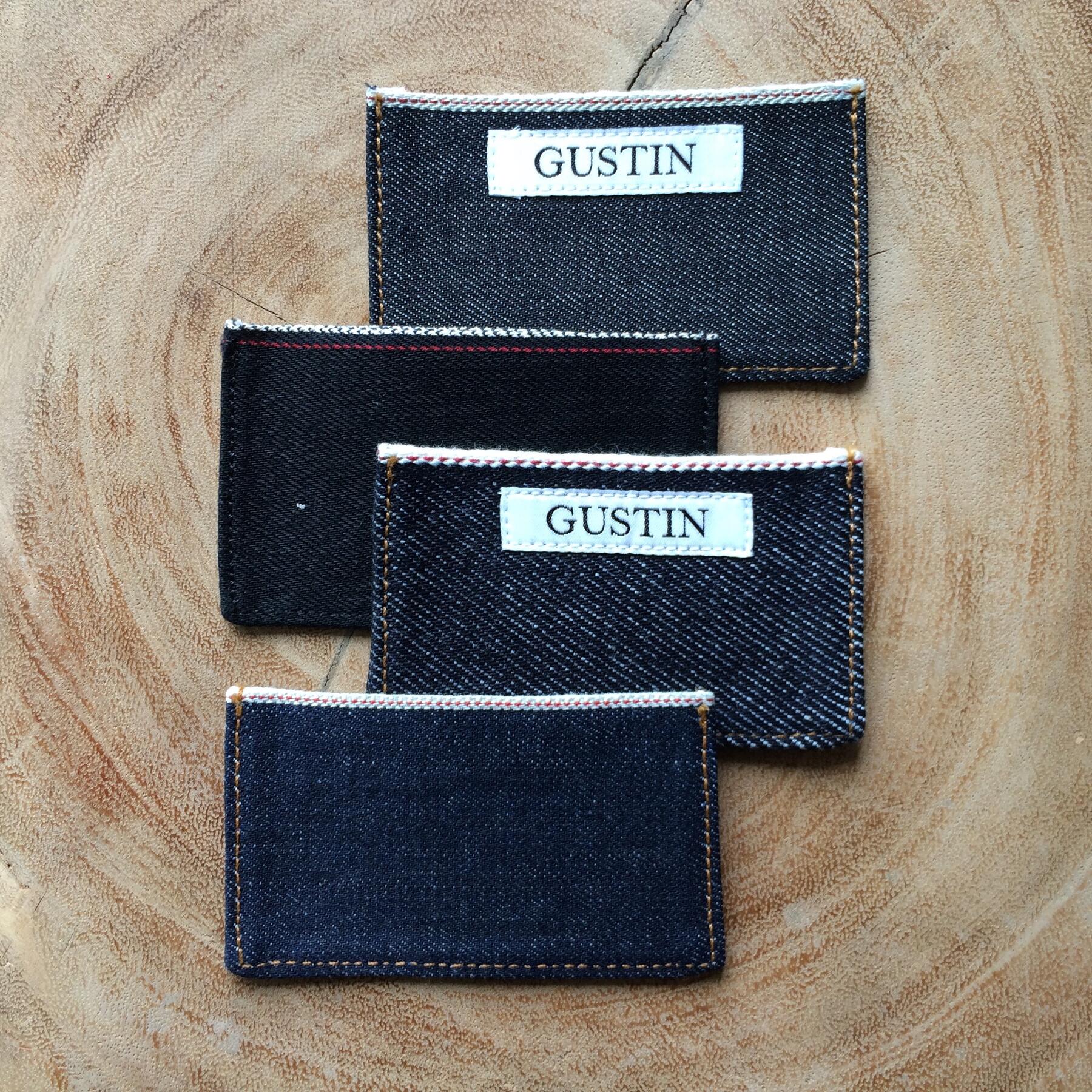 gustin selvedge cardholder