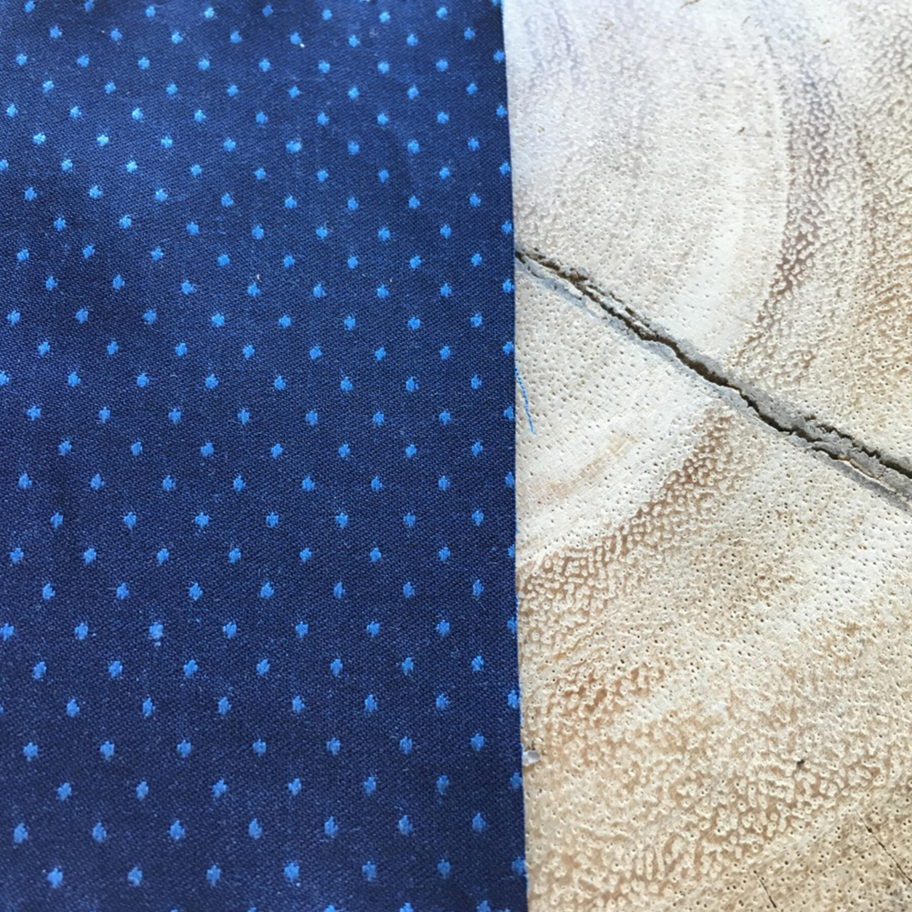 gustin indigo jacquard dot