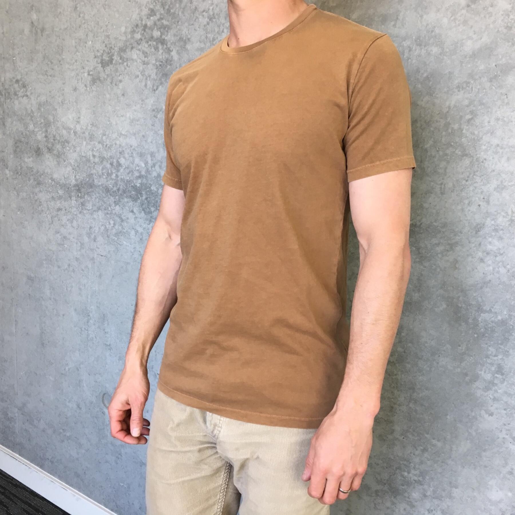gustin pigment dyed t-shirt 3 pack (faded green, faded purple, camel)
