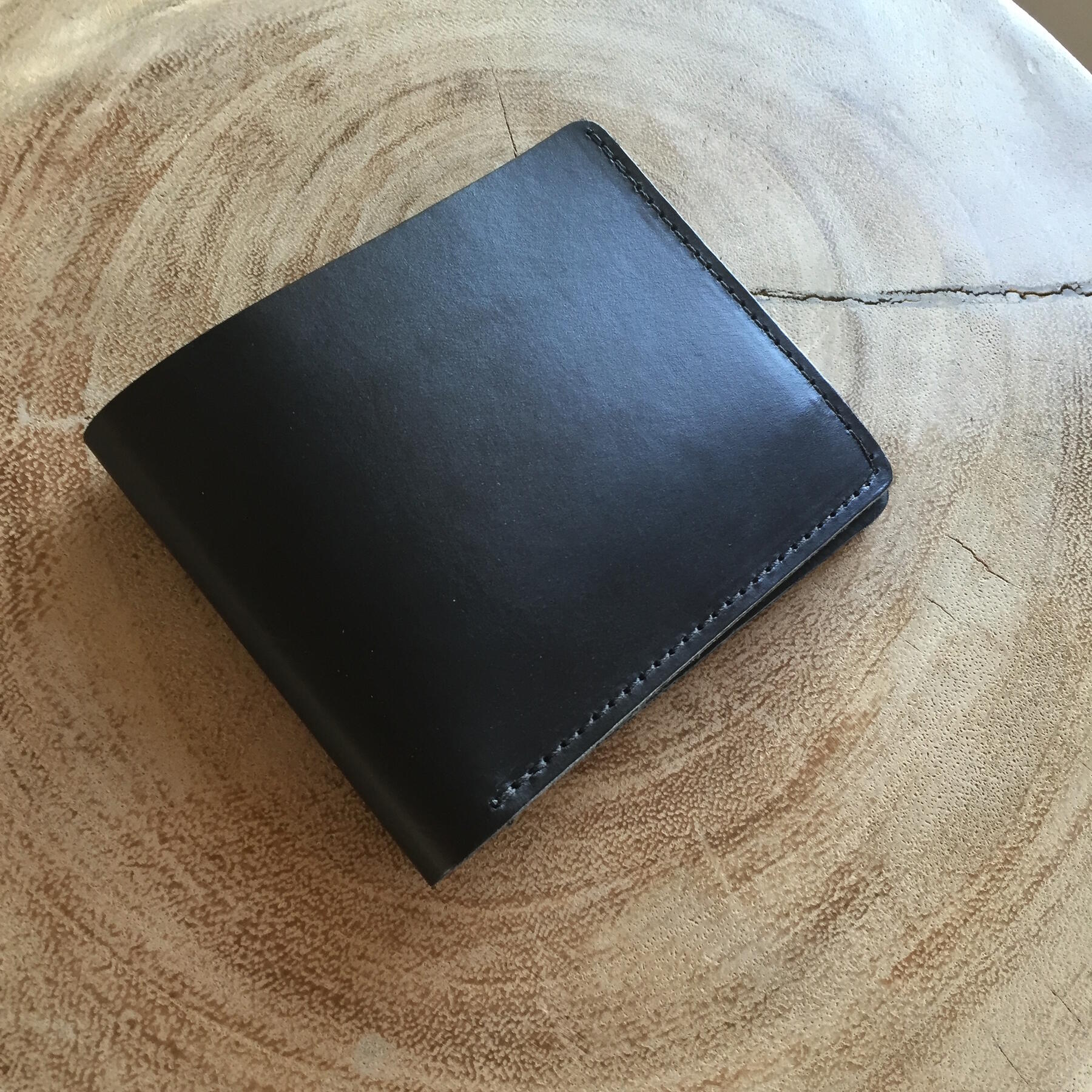 gustin horween chromexcel black bifold 2