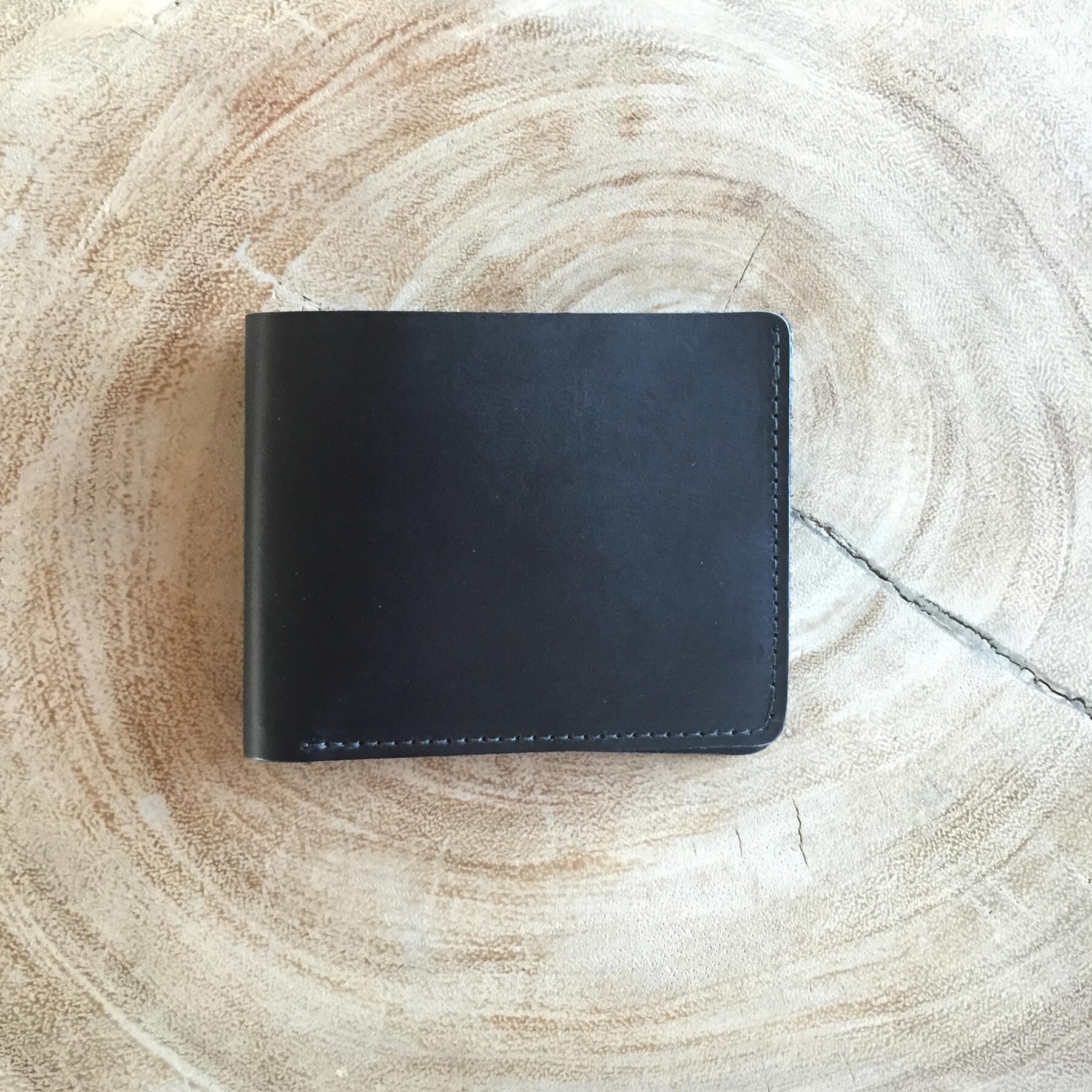 gustin horween chromexcel black bifold 2