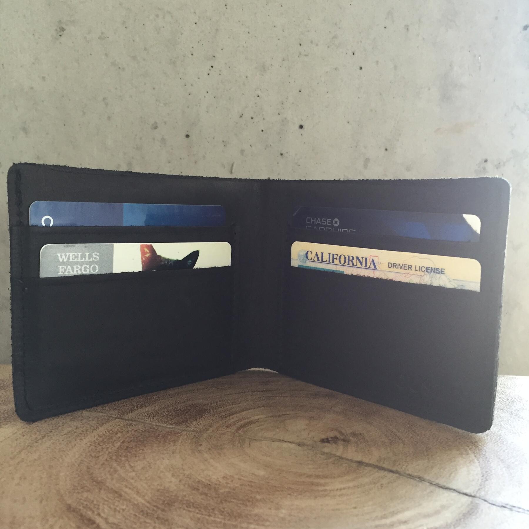 gustin horween chromexcel black bifold 2