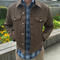 gustin trucker jacket - taupe linen summer