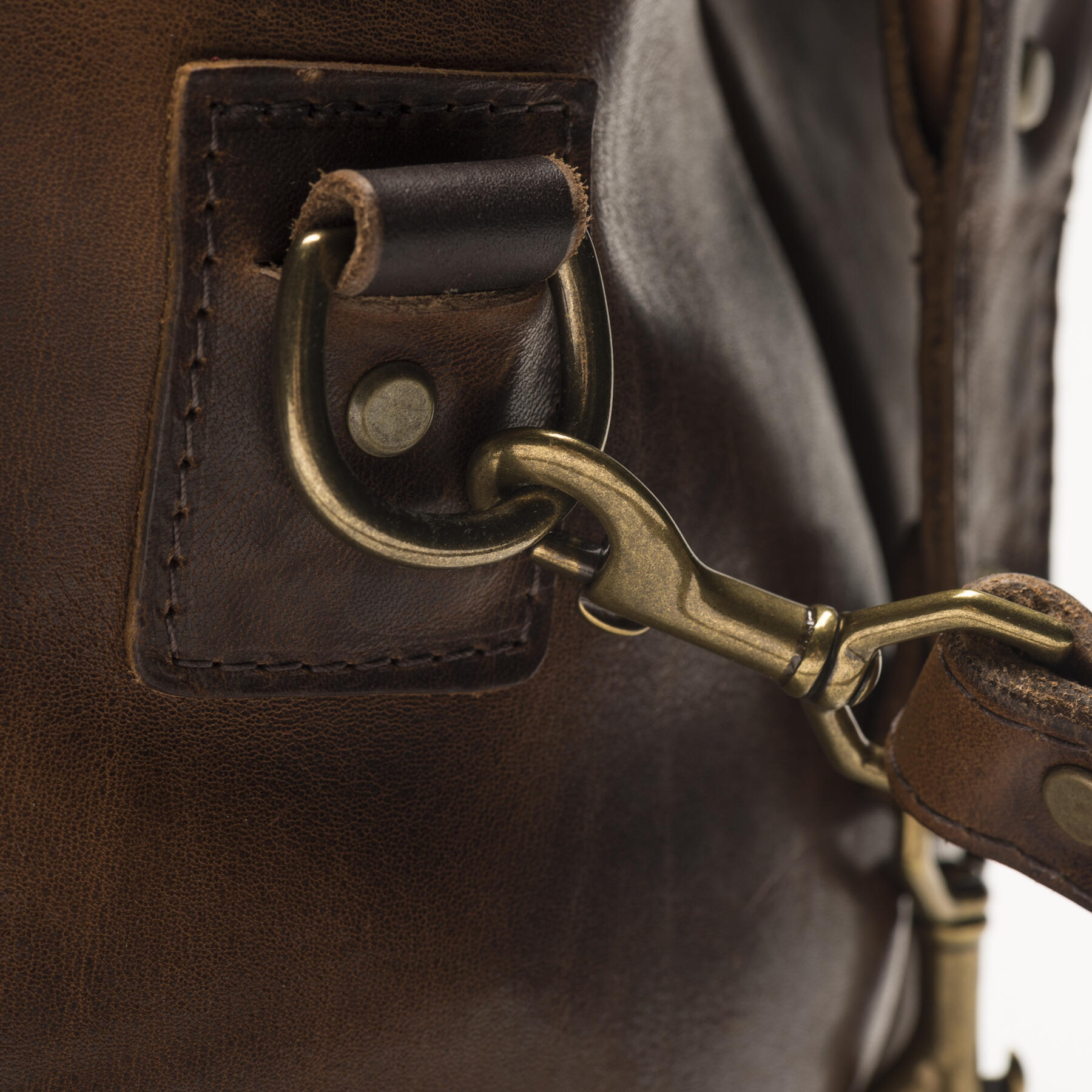 gustin horween weekender - nut brown dublin