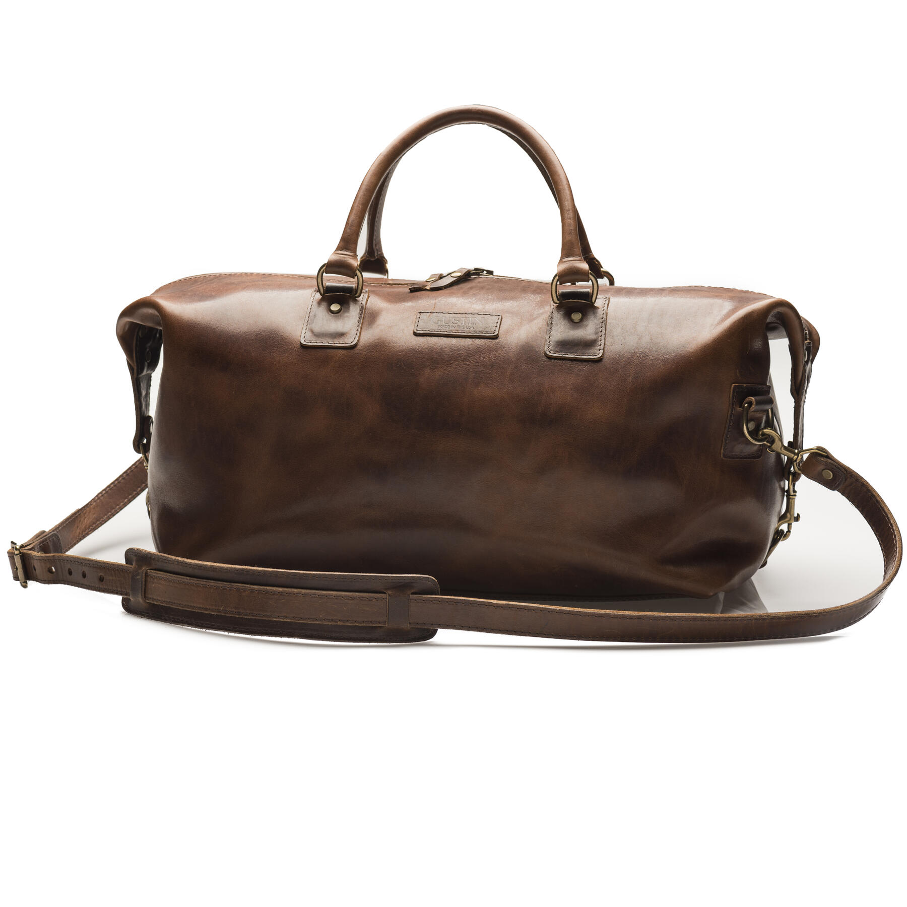 gustin horween weekender - nut brown dublin