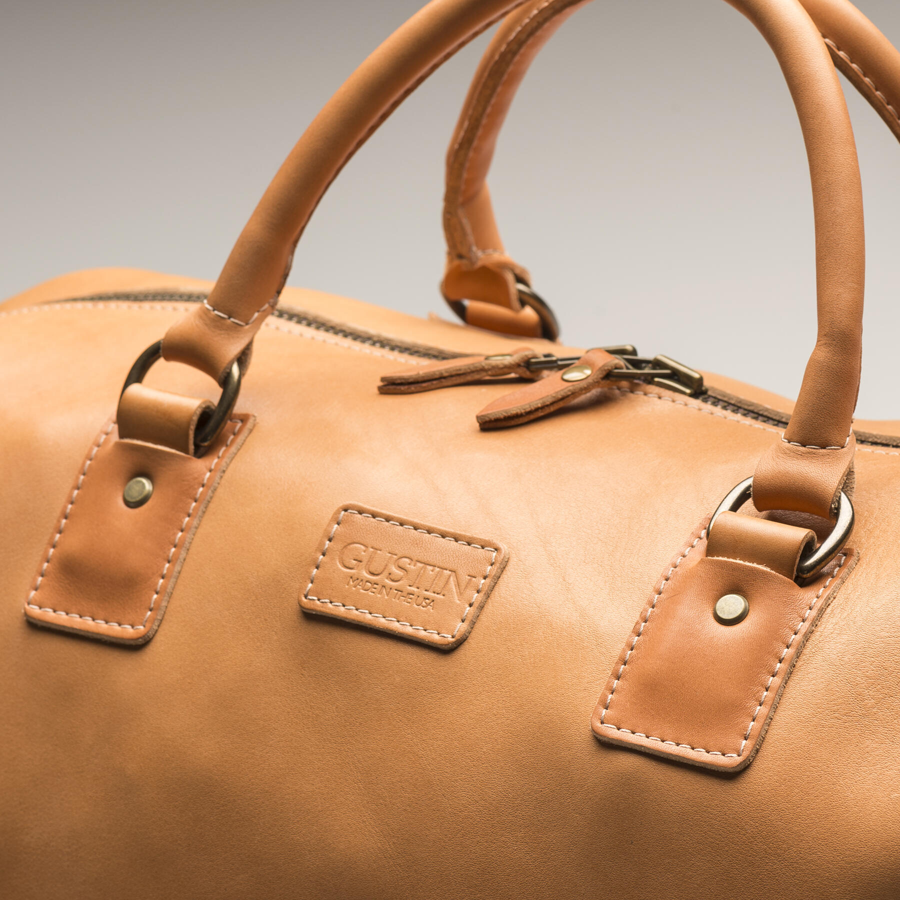 gustin horween weekender - natural essex